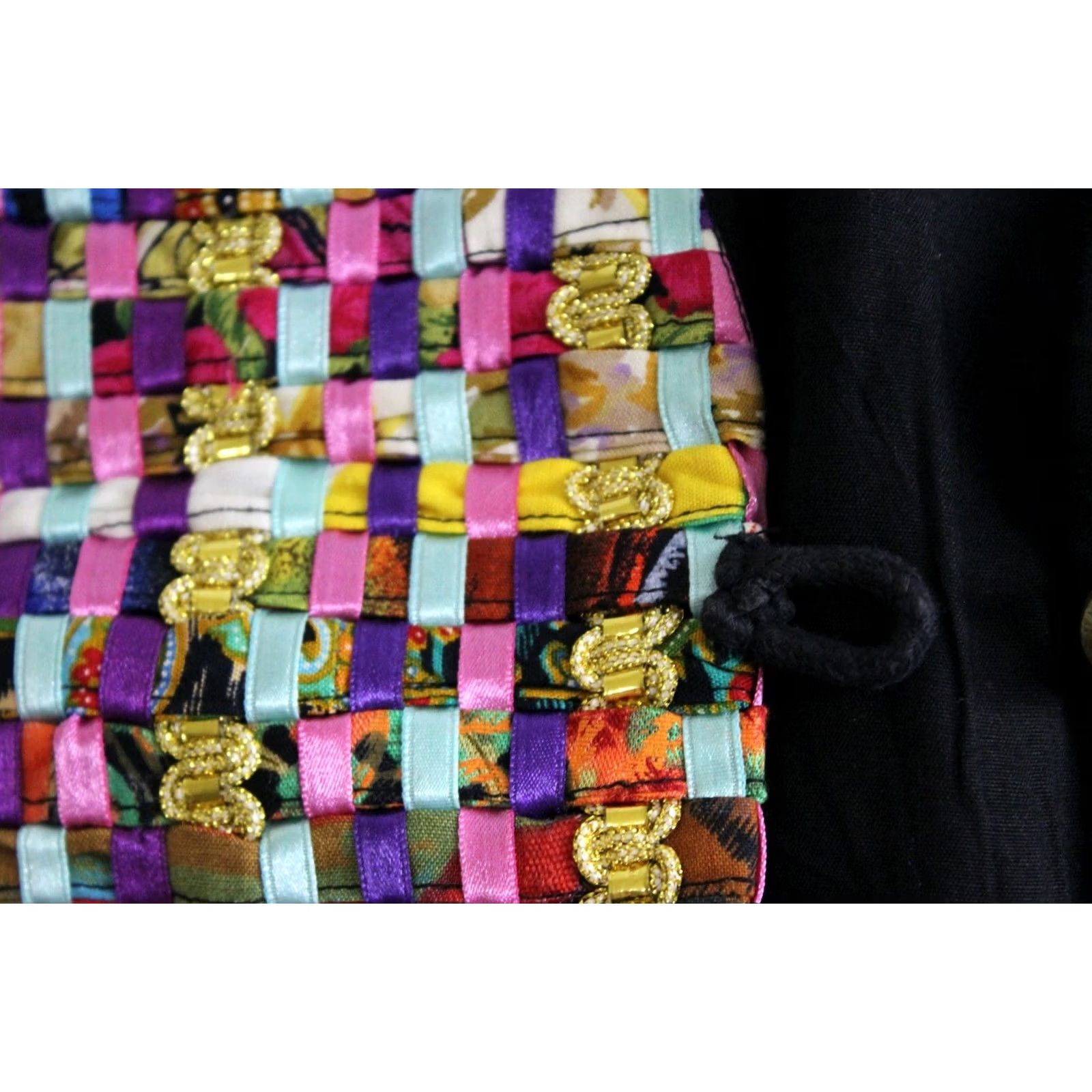 Native WOMEN Native Wear VTG Indonesia Knitted Button Vest Costume Medium M Shirt Size M / US 6-8 / IT 42-44 - 7 Thumbnail