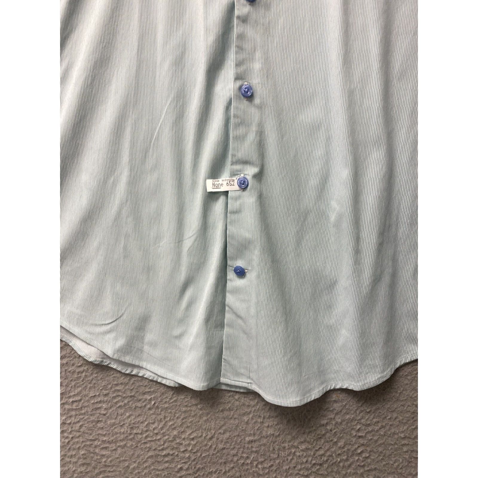 Peter Millar Peter Millar Summer Comfort Long Sleeve Shirt Men L Mint Green Pin Stripes Performance Golf Casual Size US L / EU 52-54 / 3 - 2 Thumbnail