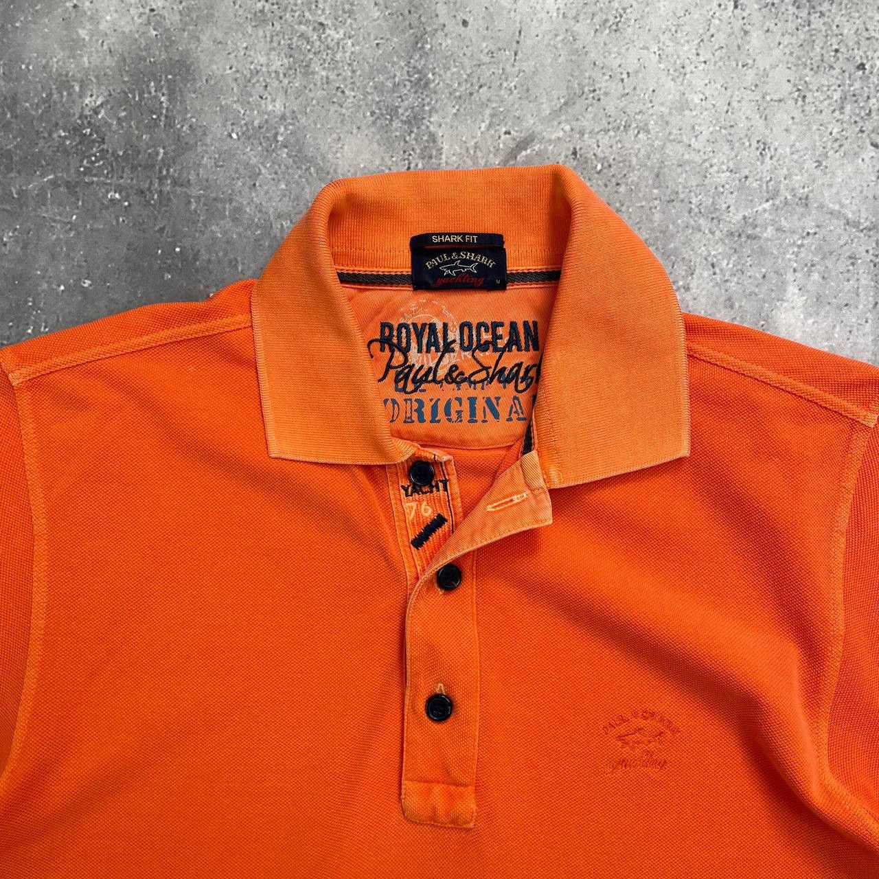 Designer × Paul & Shark Paul & Shark Ocean Team Polo Shirt Garment Dyed Orange M Size US M / EU 48-50 / 2 - 4 Thumbnail