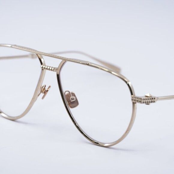 Valentino Valentino V-STUD-II VLX-133D Eyeglasses Brushed White Gold Size ONE SIZE - 8 Thumbnail