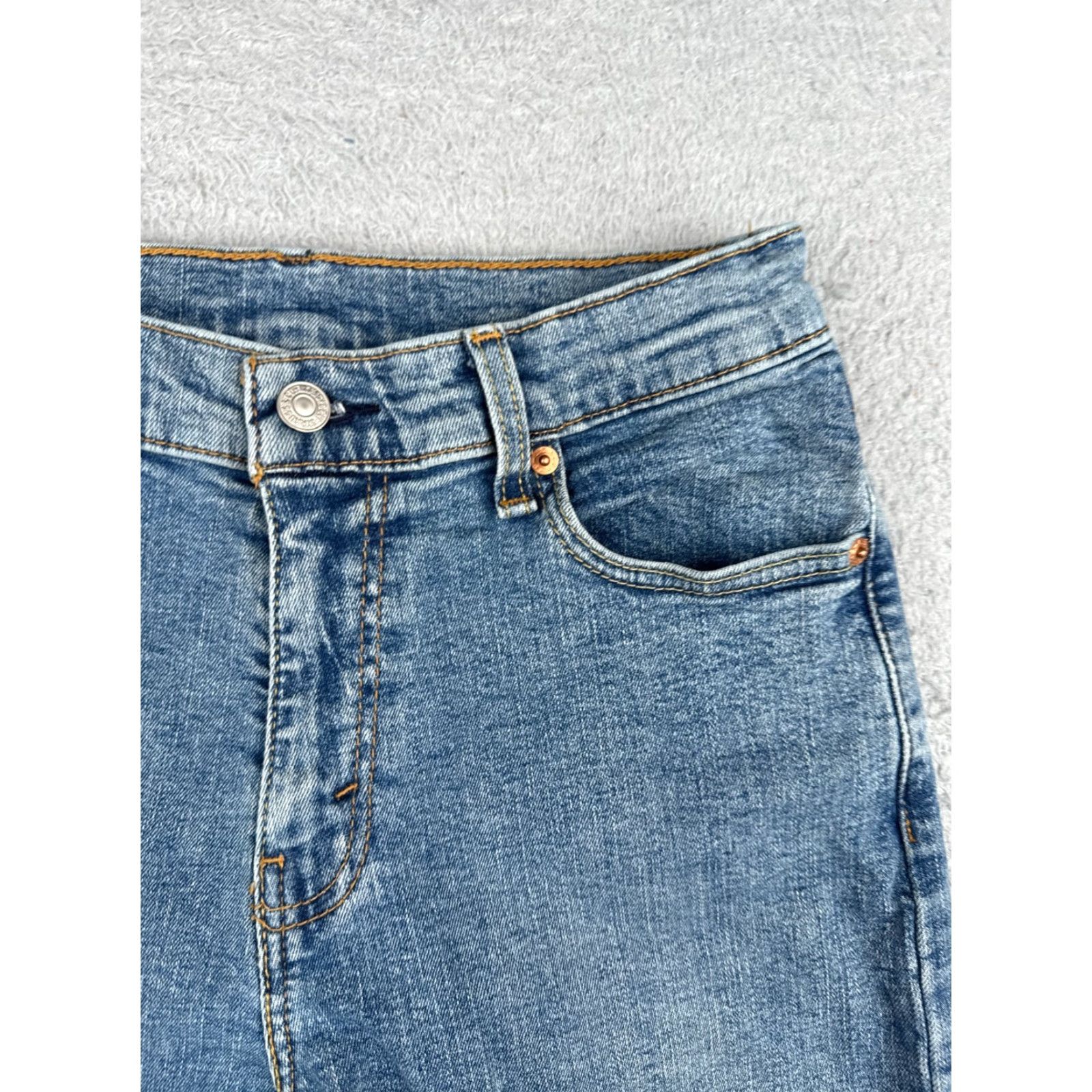 Levi's Levis Shorts Women 30 Blue Cut Off 511 Medium Wash Cotton Blend Zip Fly 27x9 Size 30" / US 8 / IT 44 - 5 Thumbnail