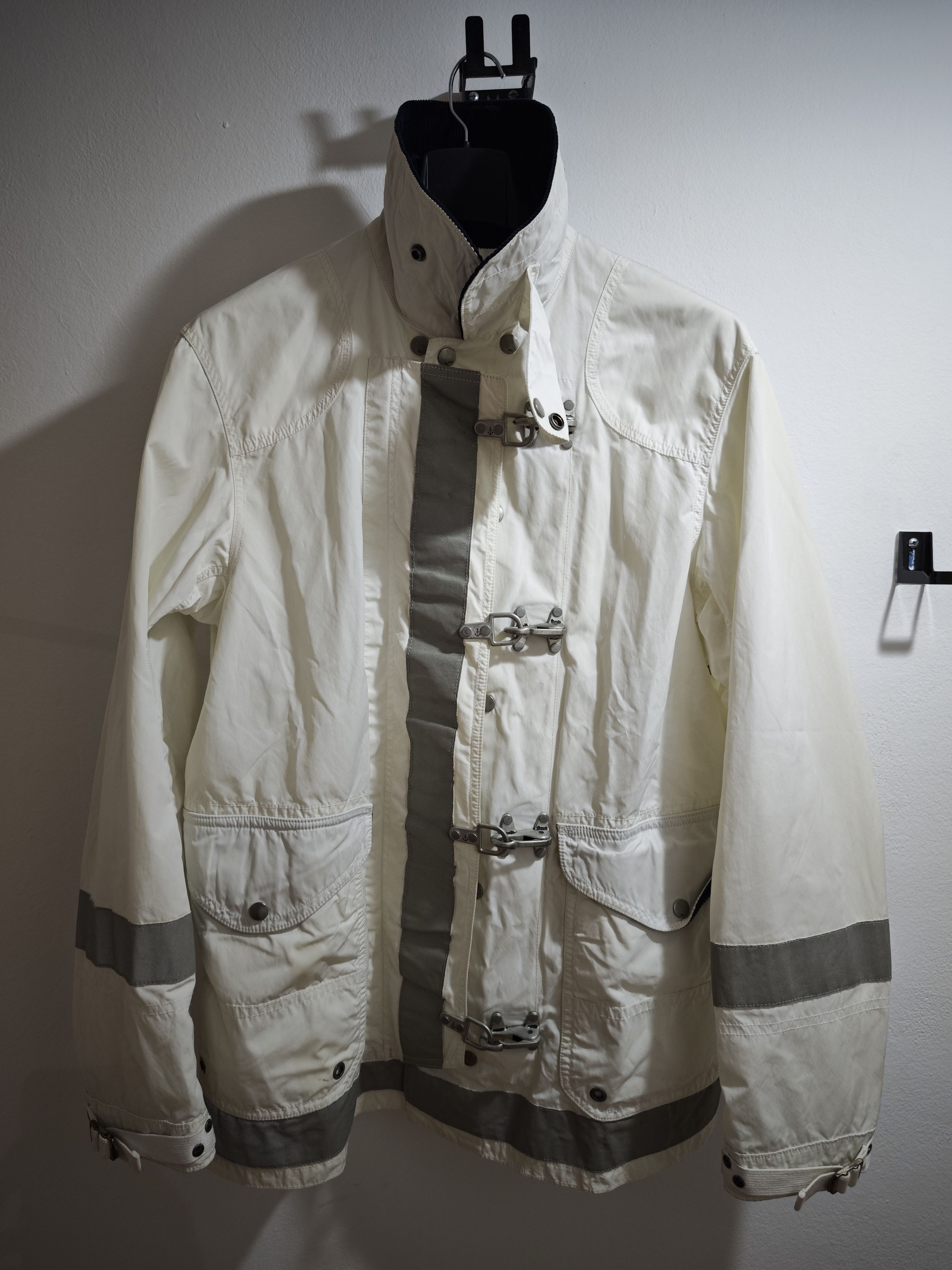 Polo Ralph Lauren Chore Jacket Lobster Clasp Men's M, White Nautical Toggle Size US M / EU 48-50 / 2 - 8 Thumbnail