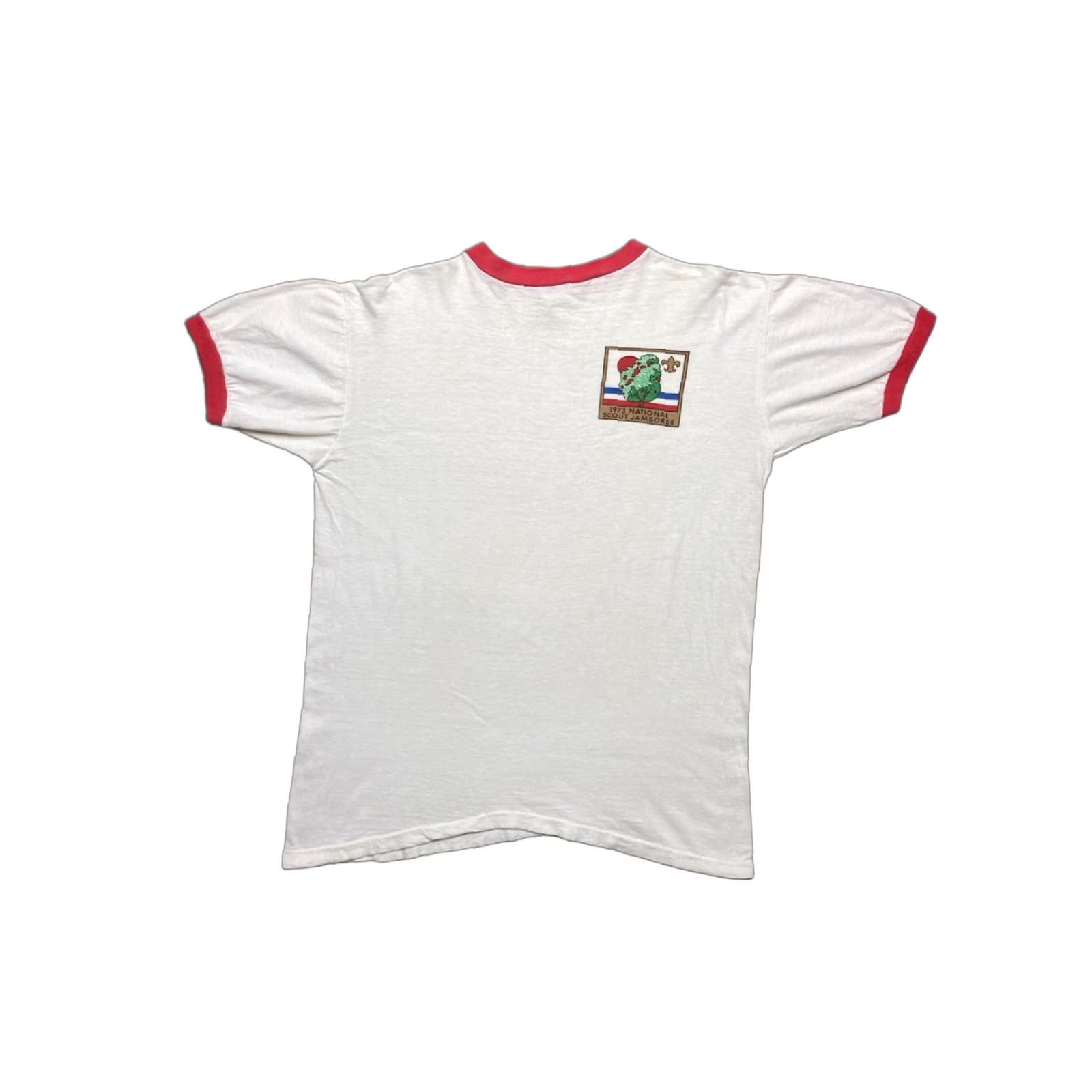 Vintage VINTAGE 70s BSA Boy Scout national jamboree T-Shirt White XL Adult Size US XL / EU 56 / 4 - 1 Thumbnail