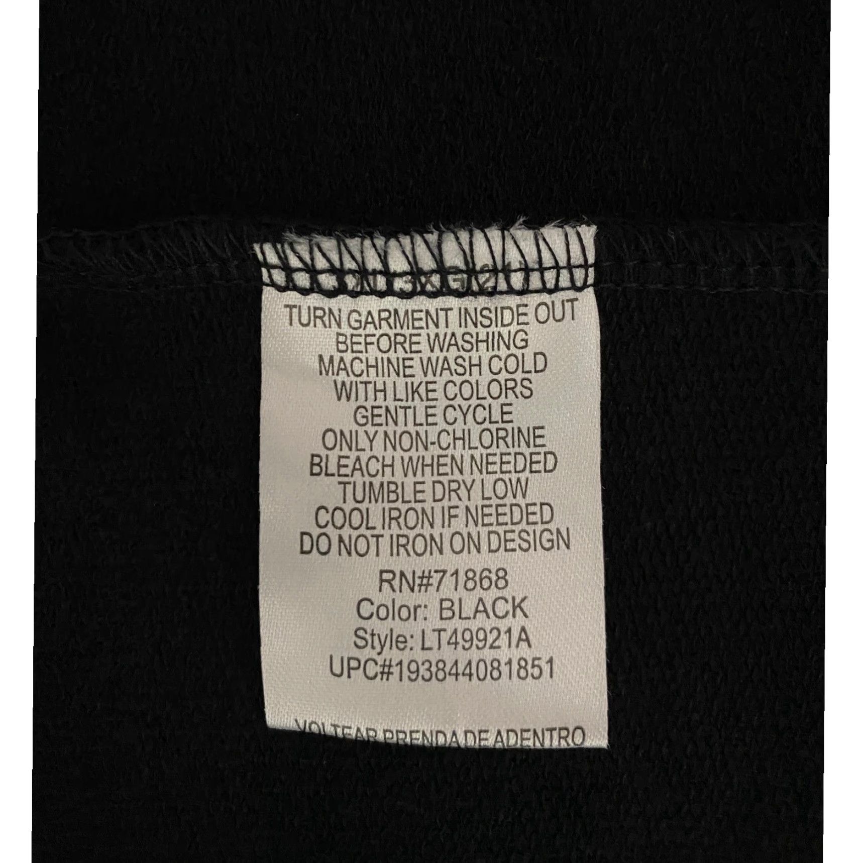 Disney Disney Mickey Mouse Black Rainbow Stripe Glitter Zip Quarter Crop Sweatshirt 3XL Womens Size XXL / US 16-18 / IT 52-54 - 3 Thumbnail