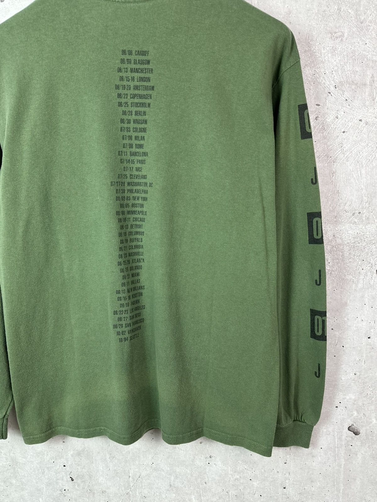 Jay-Z Jay-Z x Beyonce OTR 2 World Tour Green Printed Long Sleeve Size US L / EU 52-54 / 3 - 9 Thumbnail