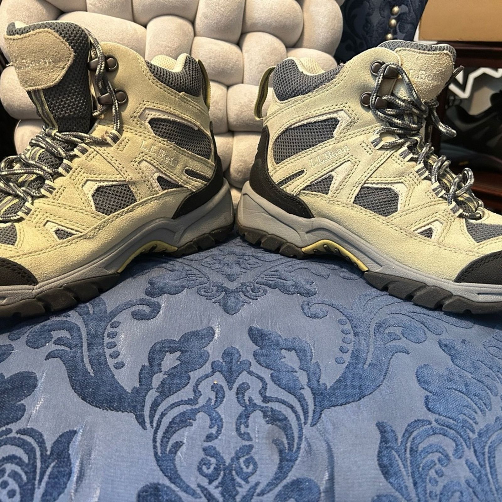 L.L. Bean LL Bean women's hiking boots white gray Dri-Lex size 6.5 Size US 6.5 / IT 36.5 - 4 Thumbnail