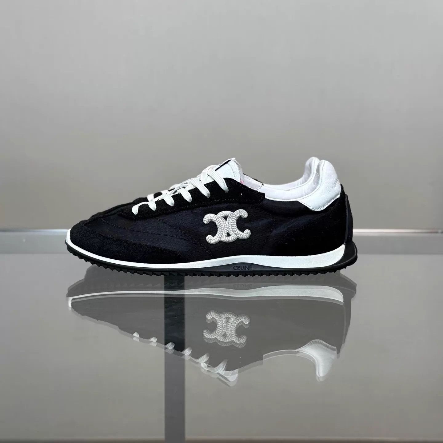 Celine Celine SS26 Racer Women's Black & White Trainer 36.5 99 Size US 6 / IT 36 - 2 Thumbnail