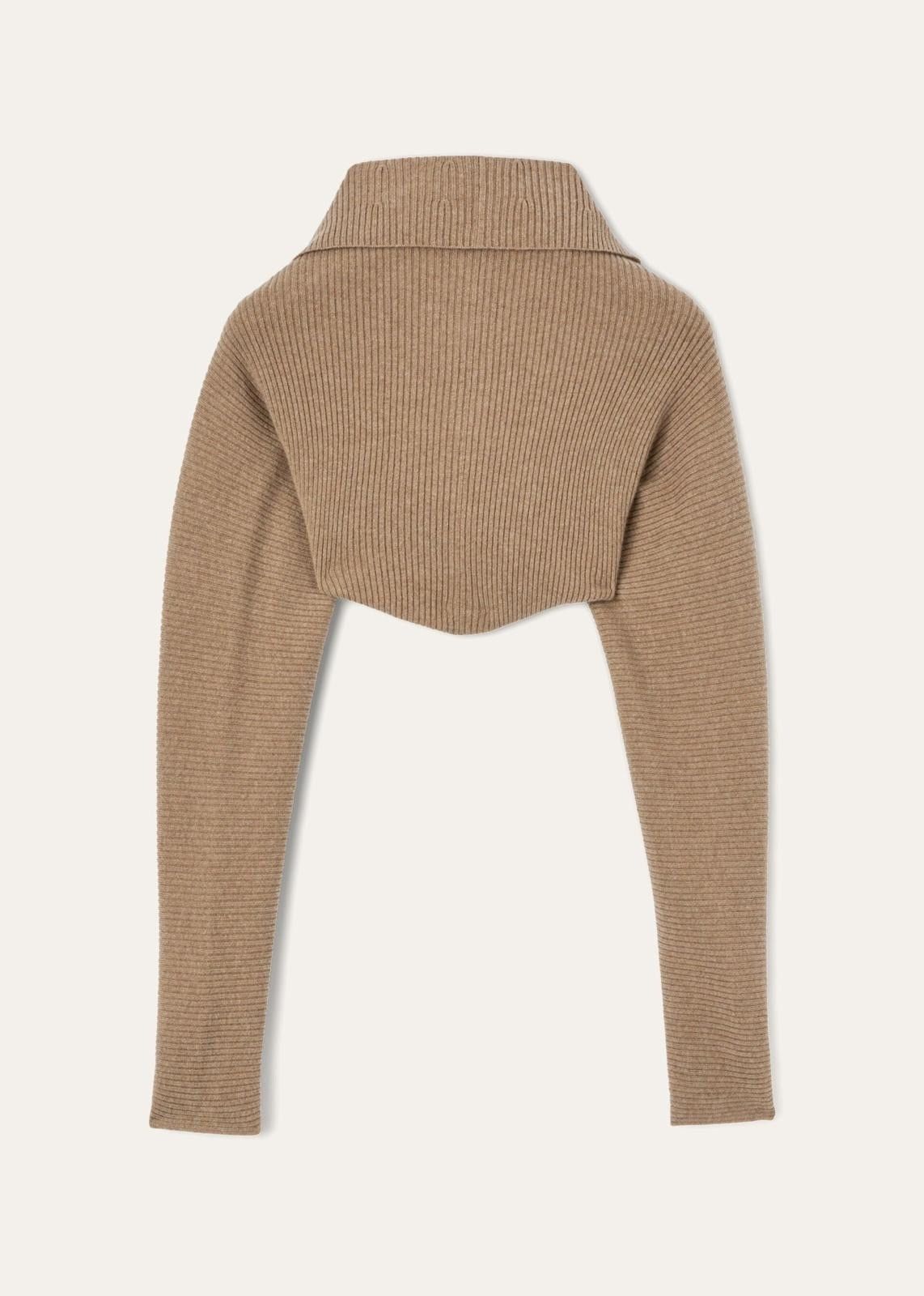 Loro Piana o1srvl11e1024 Cocooning Plain-Knit Shrug in Brown Size M / US 6-8 / IT 42-44 - 2 Thumbnail