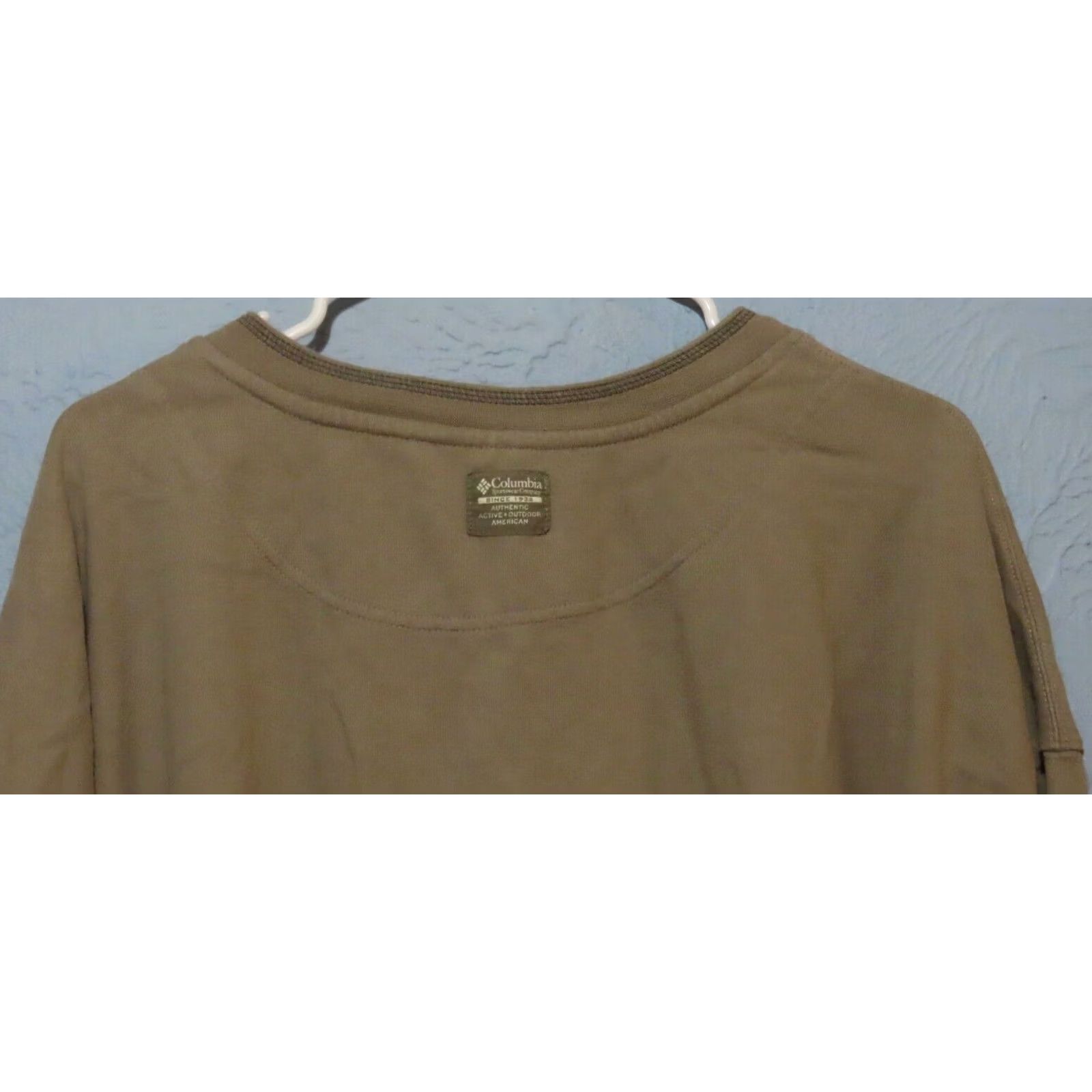 Vintage Columbia Sweatshirt Pullover 4XL Mens Tan Cotton Blend Long Sleeve Solid Regular Size 4XL Men’s Pullover Sweatshirt Size US XXL / EU 58 / 5 - 6 Thumbnail
