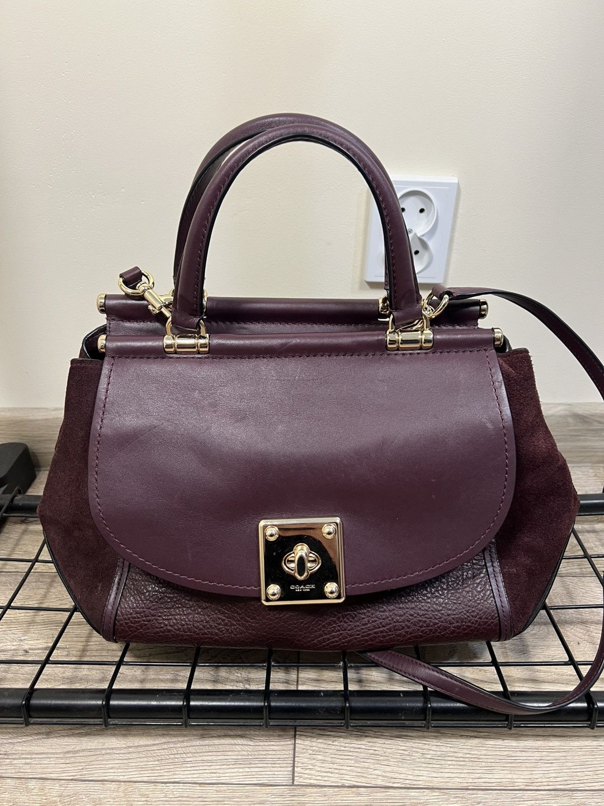 Coach Coach Mixed Leather Drifter Carryall Leather Womens Bag Size ONE SIZE - 1 Thumbnail