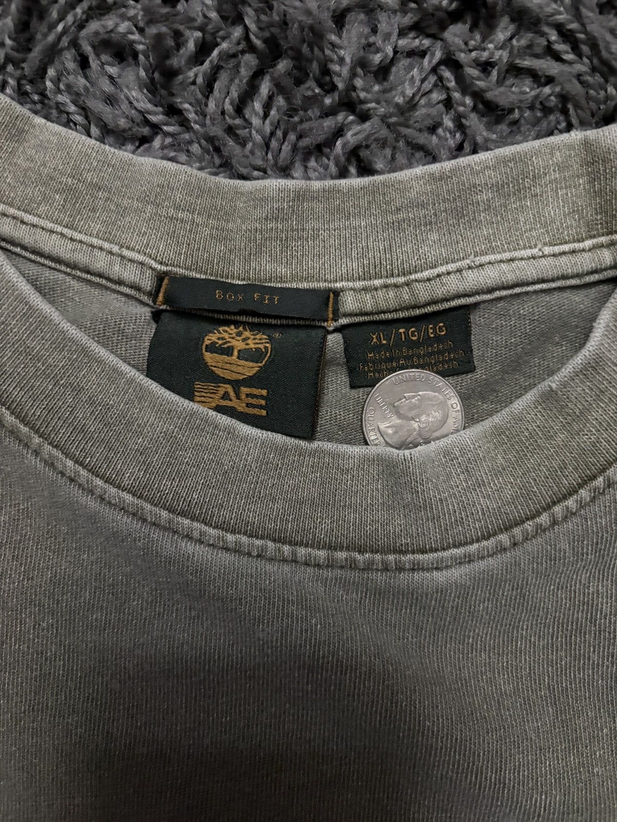 American Eagle Outfitters AE x Timberland Distressed Pocket Tee in Green Size US XL / EU 56 / 4 - 2 Thumbnail