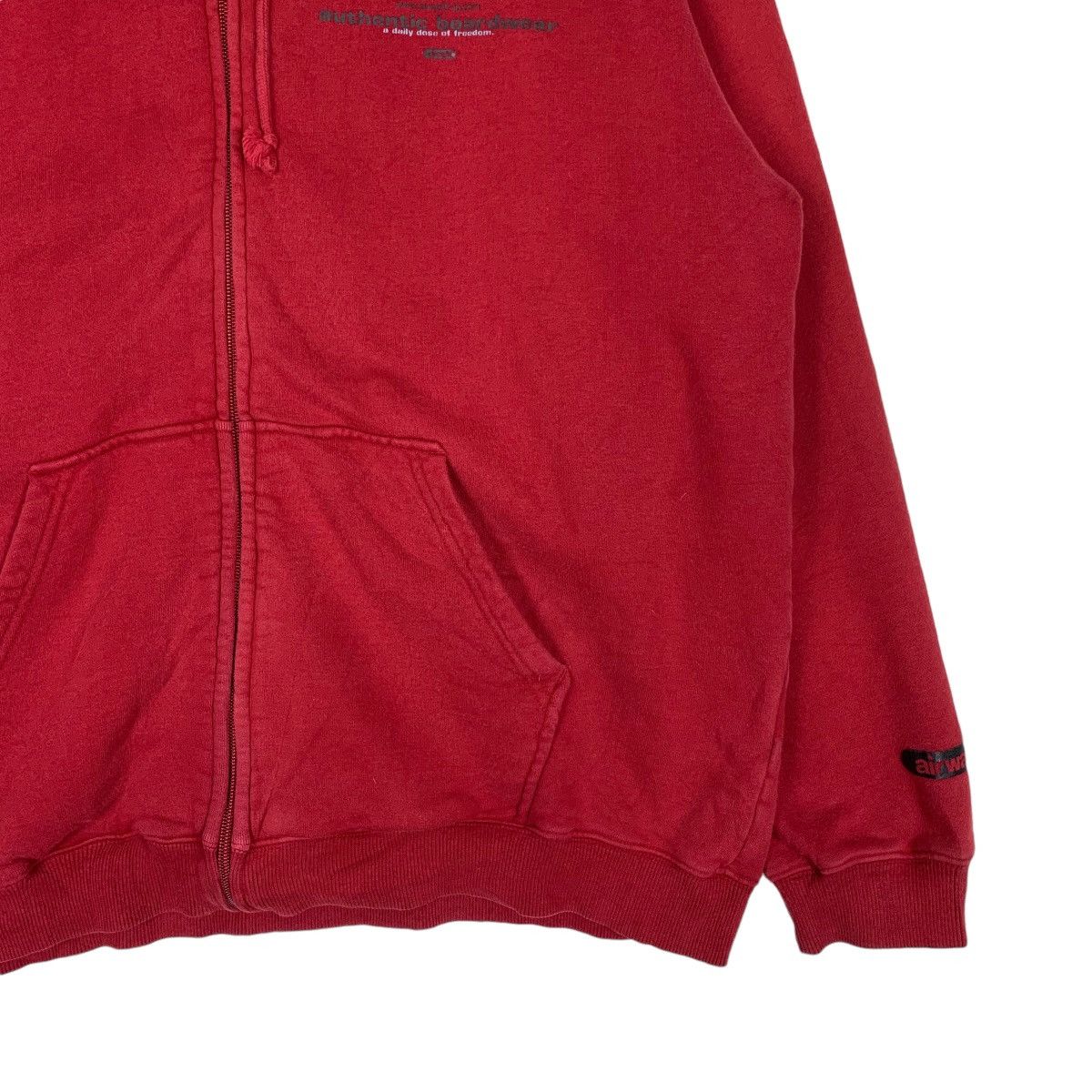 Airwalk AIRWALK Big Logo Red Zipper Hoodies Sweatshirts #0705-C32 Size US L / EU 52-54 / 3 - 4 Thumbnail