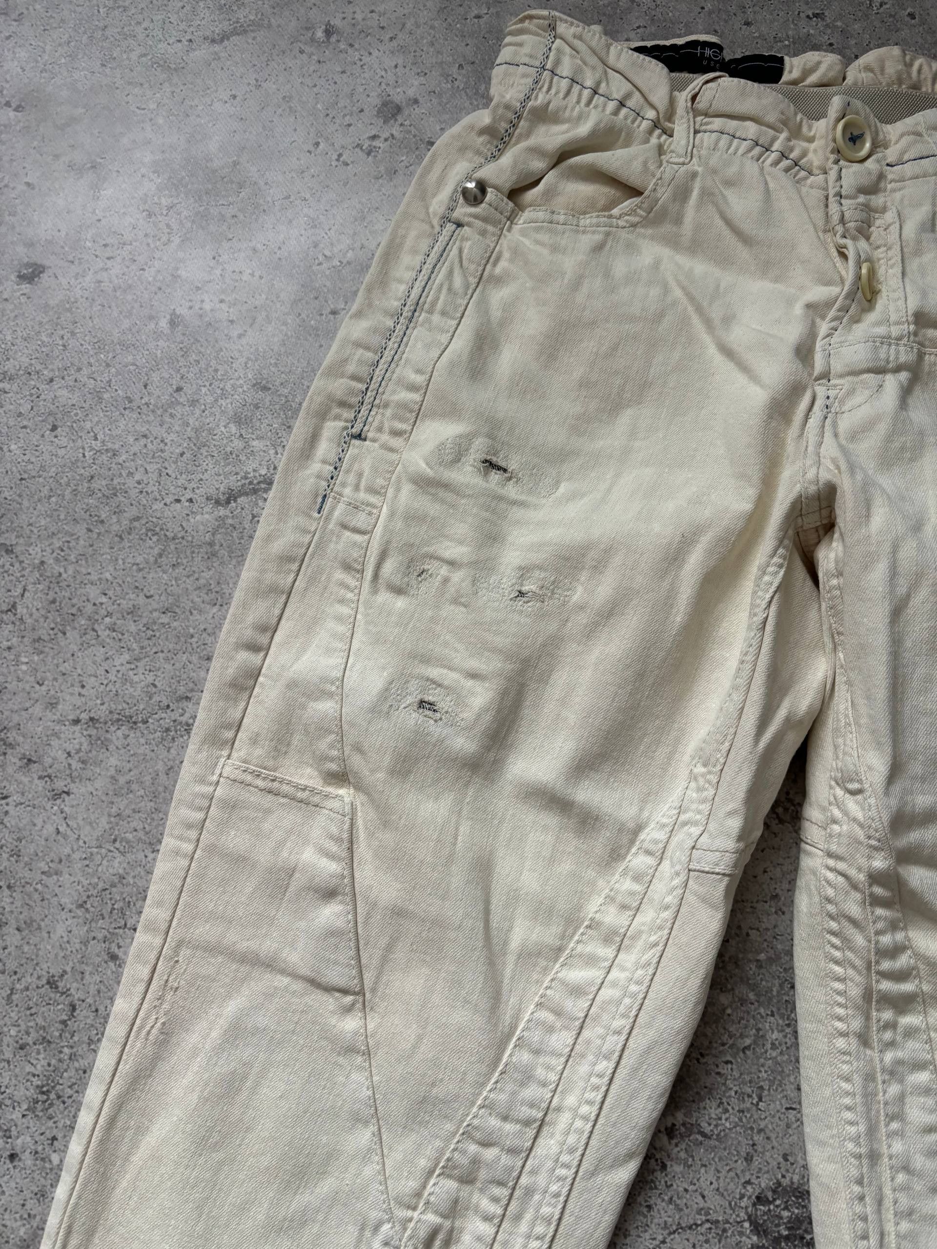 Japanese Brand Avant Garde High Use Patchwork Pants Waxed Cottone Size US 32 / EU 48 - 9 Thumbnail