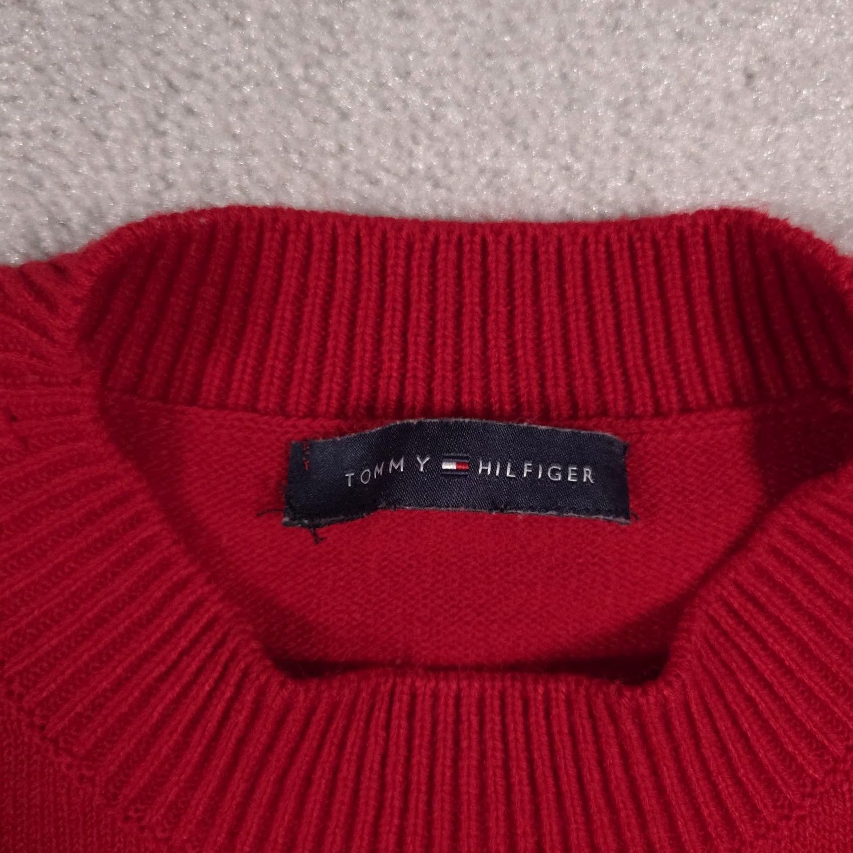 Tommy Hilfiger Tommy Hilfiger Sweater Womens XL Red Fair Isle Knit Holiday Crewneck Pullover Size XL / US 12-14 / IT 48-50 - 7 Thumbnail
