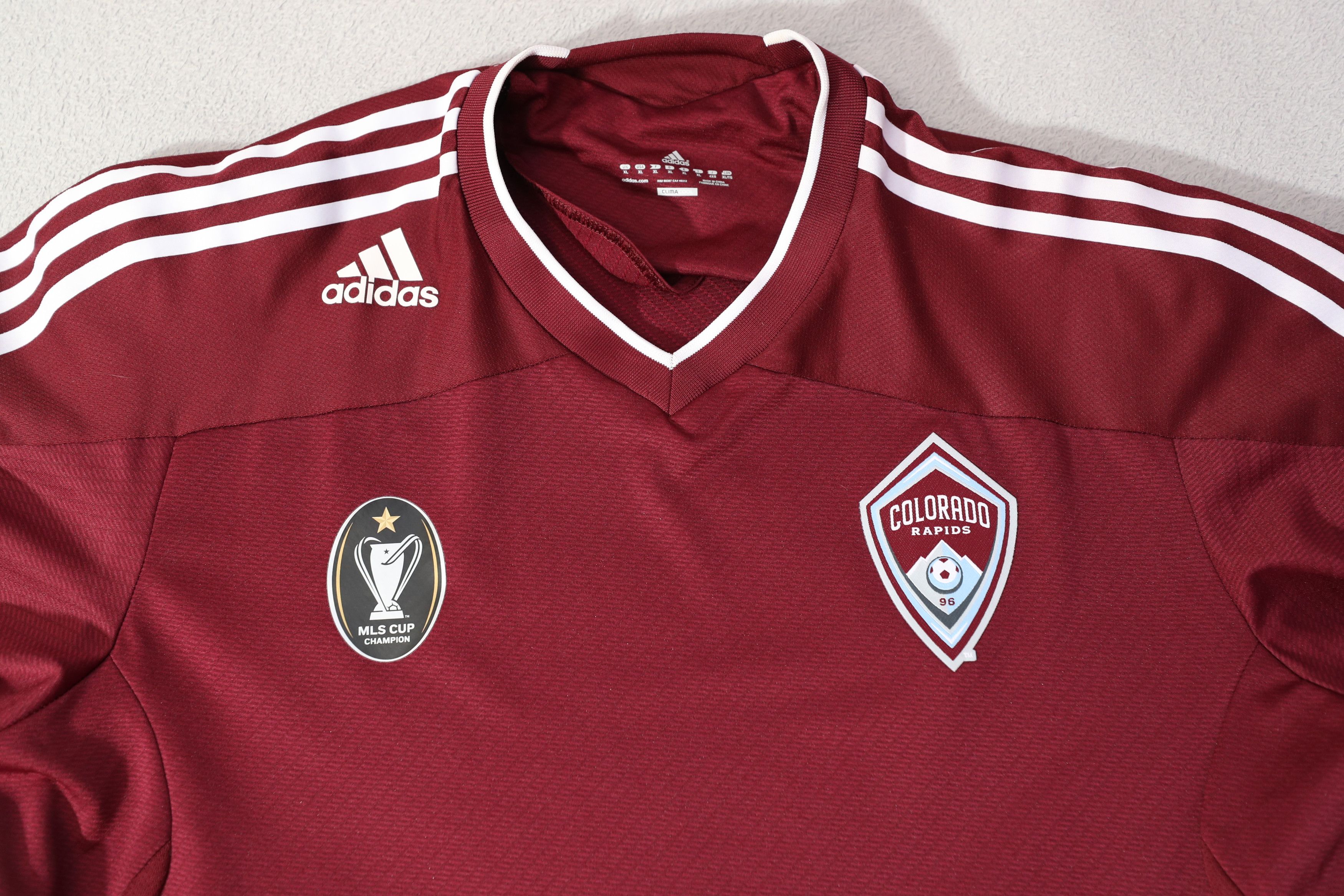 Adidas Colorado Rapids MLS Cup Champion Maroon Jersey (XL) Size US XL / EU 56 / 4 - 6 Thumbnail