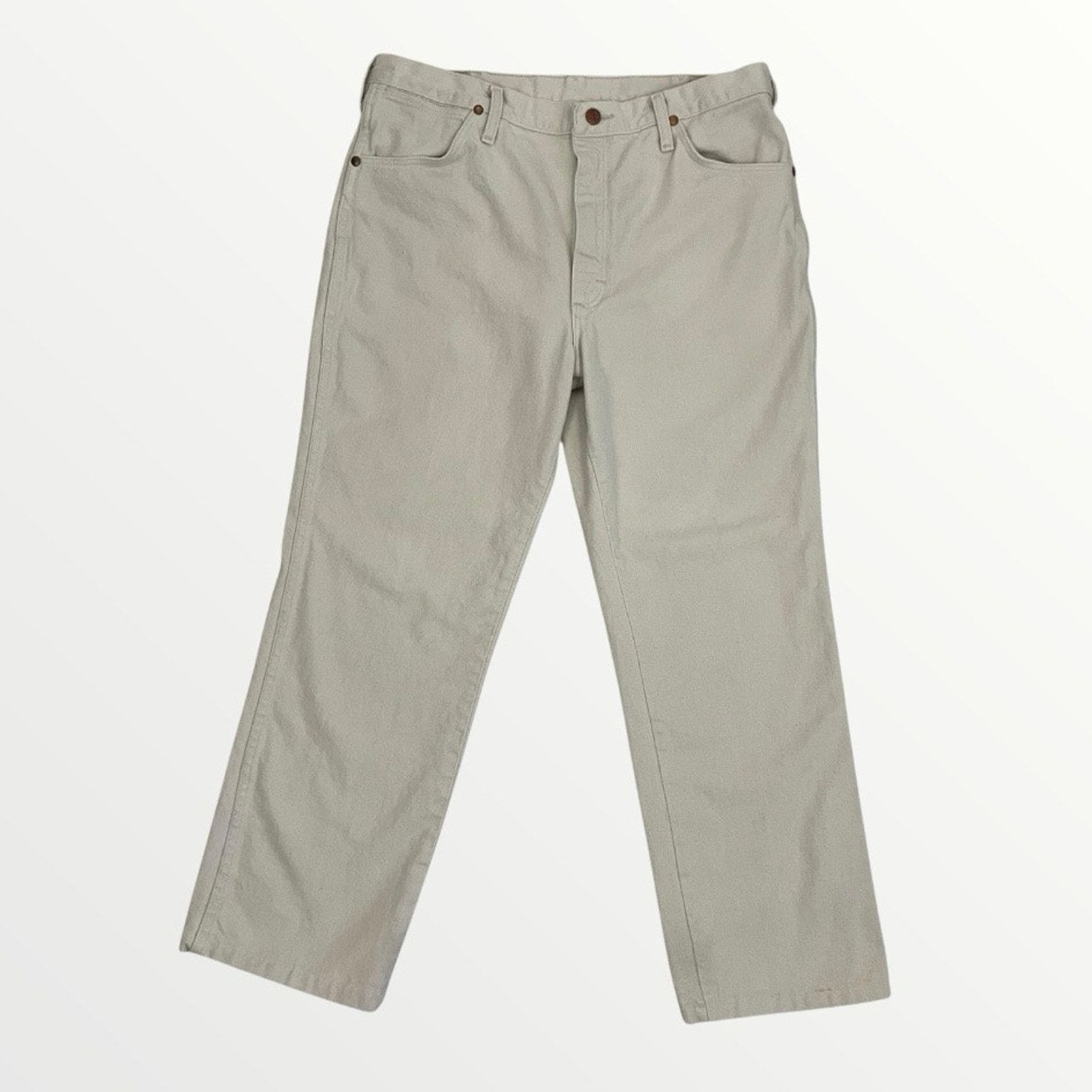Wrangler Wrangler Mens Beige Cotton Pants Size US 36 / EU 52 - 1 Thumbnail
