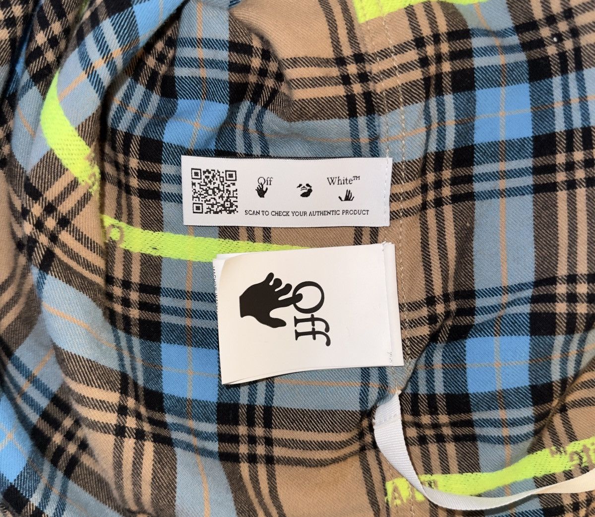 Off-White Off-White™ “FLANNEL” Checked Shirt - Size S Size US S / EU 44-46 / 1 - 7 Thumbnail