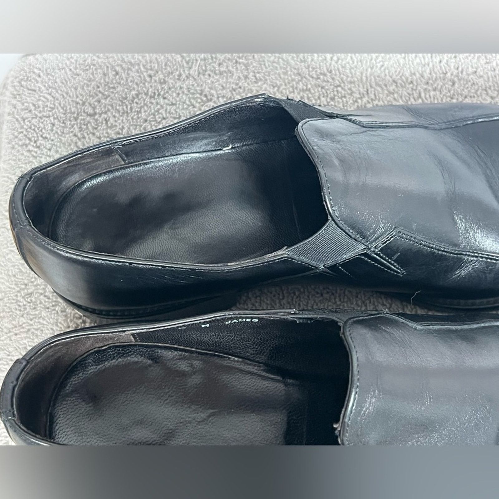 Donald Pliner Donald J Pliner Black Leather Loafers Size 8M Made In Italy Size US 8 / EU 41 - 7 Thumbnail