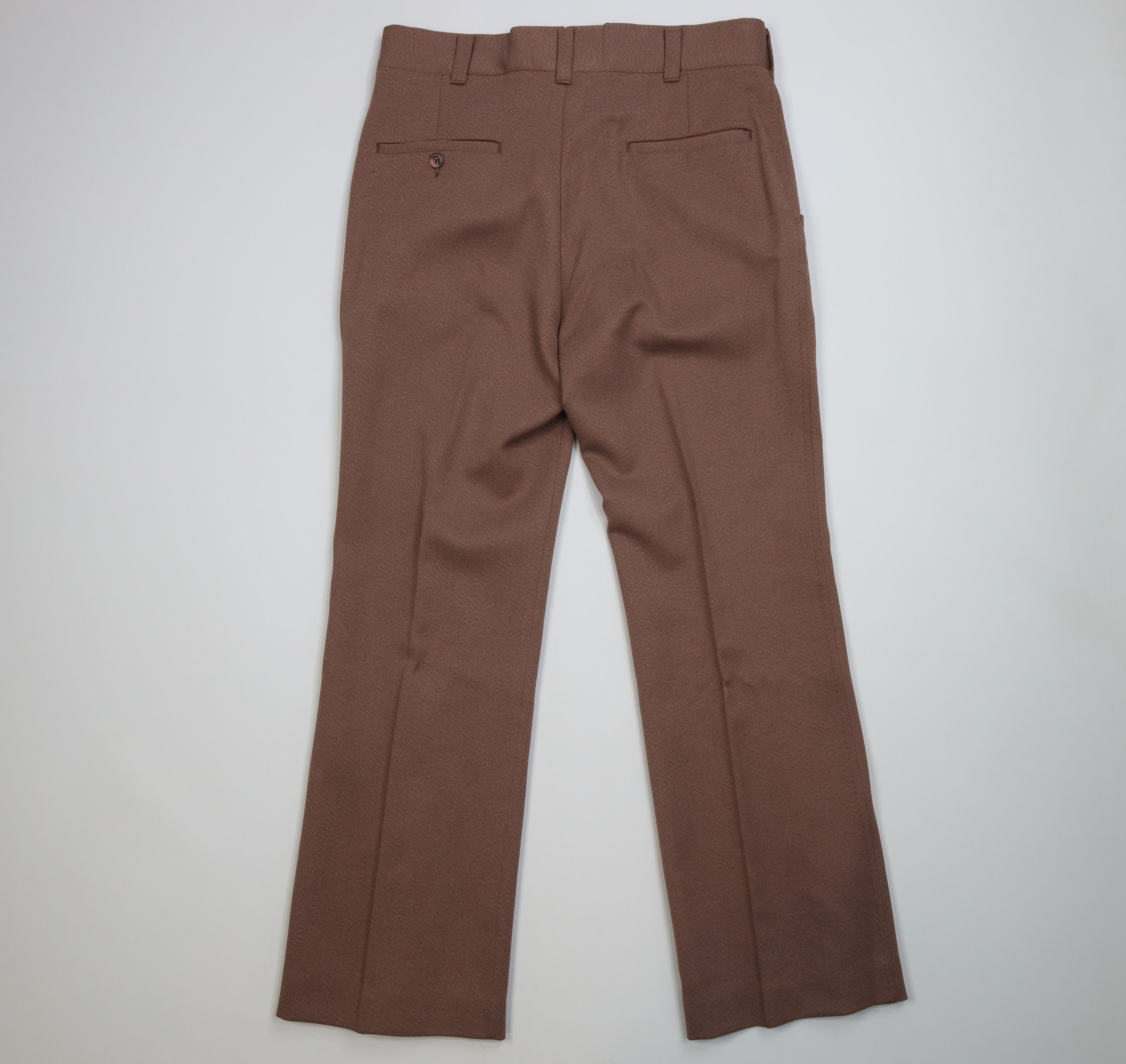 Vintage Vintage 70s Streetwear Wide Leg Chino Pants Light Brown USA Size US 34 / EU 50 - 9 Thumbnail