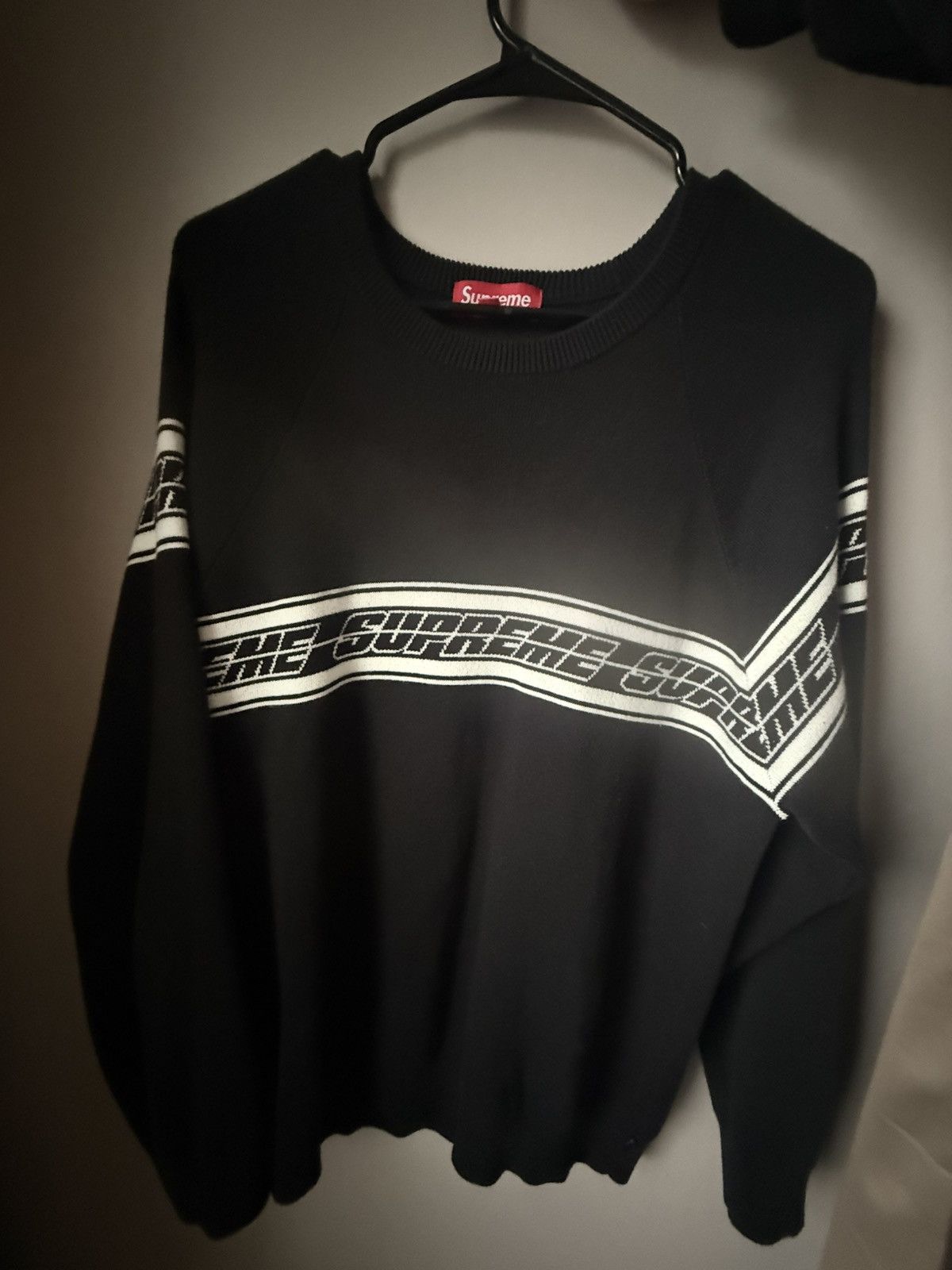 Supreme Supreme Striped Raglan Sweater Size US M / EU 48-50 / 2 - 3 Thumbnail