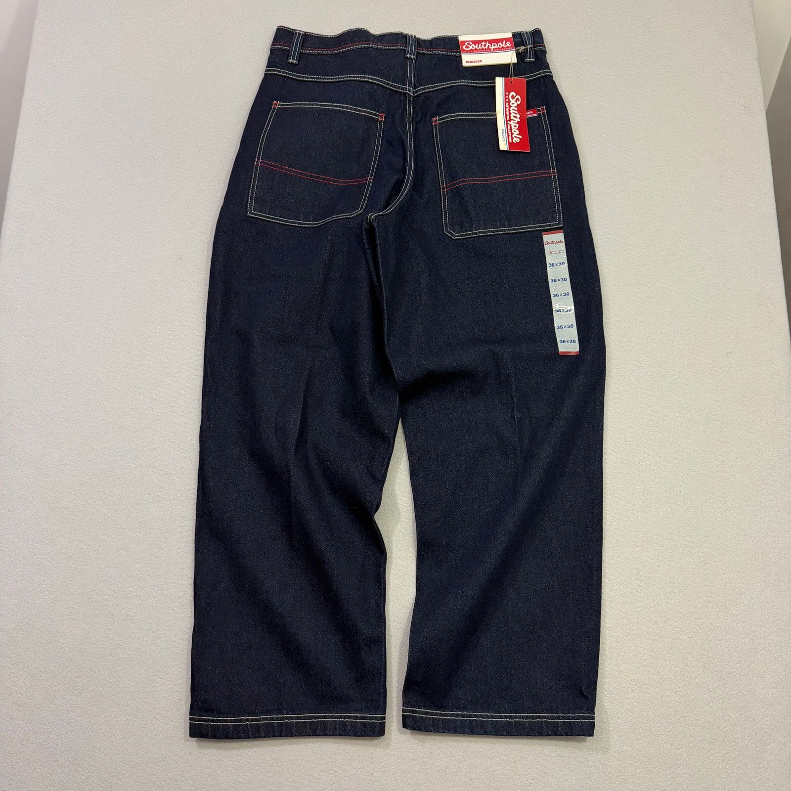 Southpole Vintage Southpole Jeans 36 (Fits 36x30) Blue Loose Baggy NEW Size US 36 / EU 52 - 6 Thumbnail