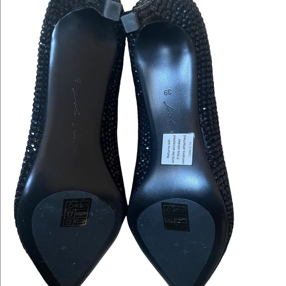 Other New Lola Cruz Black Crystal Embellishment Heel Pumps Size 39 Size US 9 / IT 39 - 10 Thumbnail