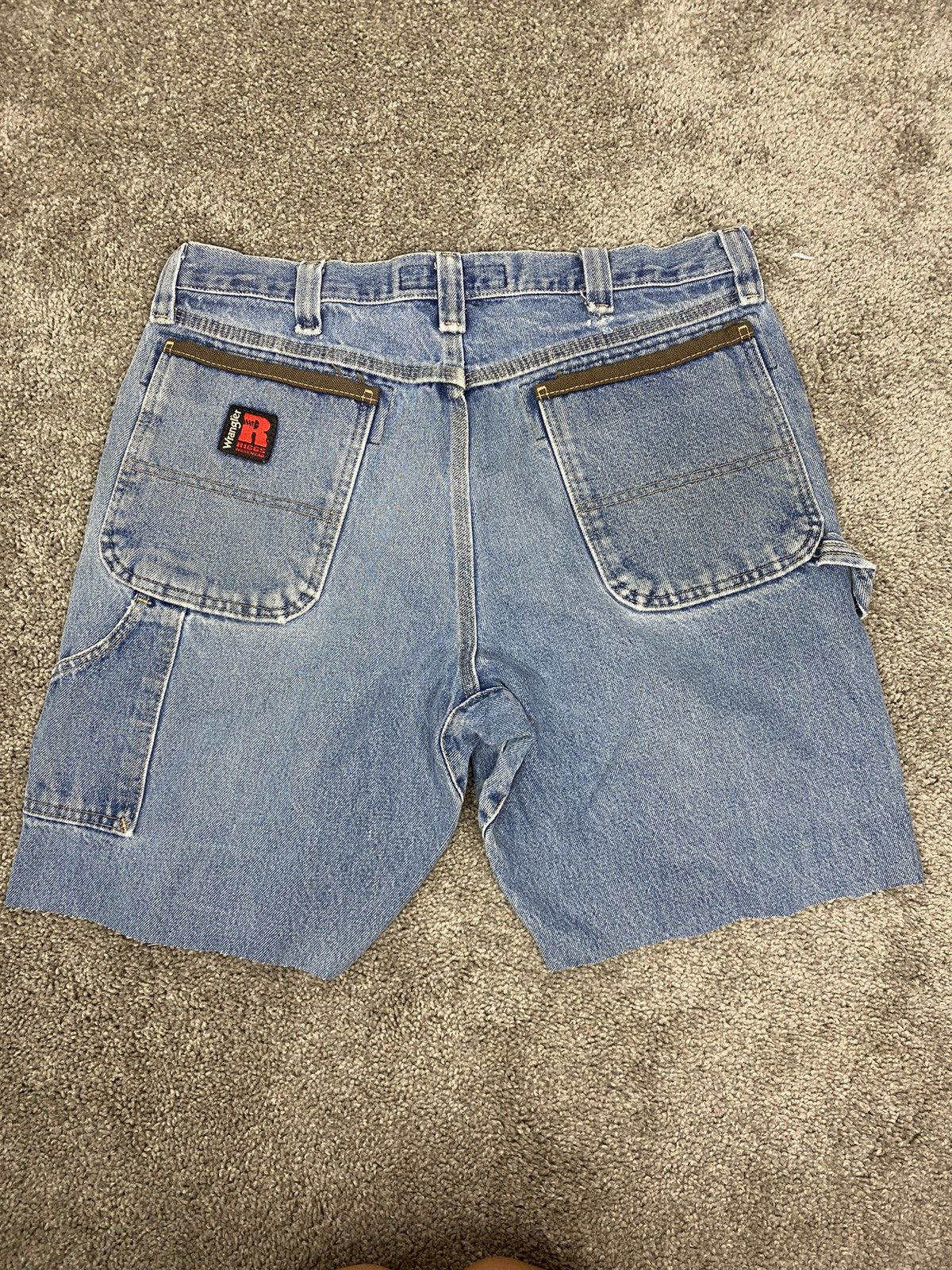 Vintage × Wrangler Y2k wrangler riggs workwear carpenter jorts Size US 35 - 1 Thumbnail