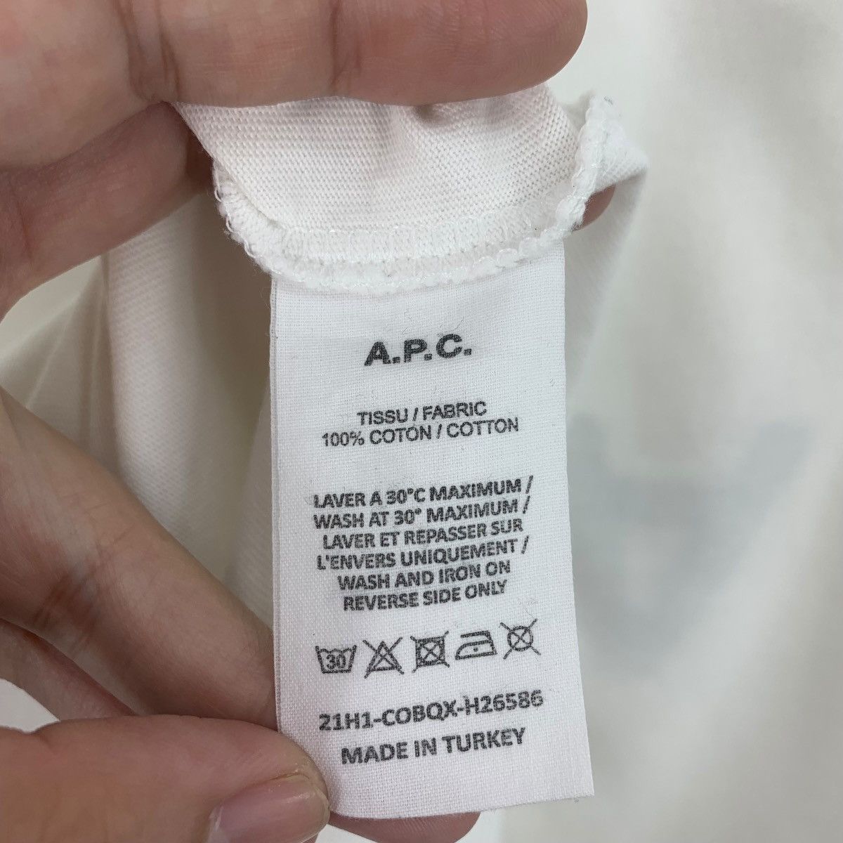 A.P.C. × Japanese Brand APC Rue madame paris small spellout embroidery pocket tee Size US M / EU 48-50 / 2 - 9 Thumbnail