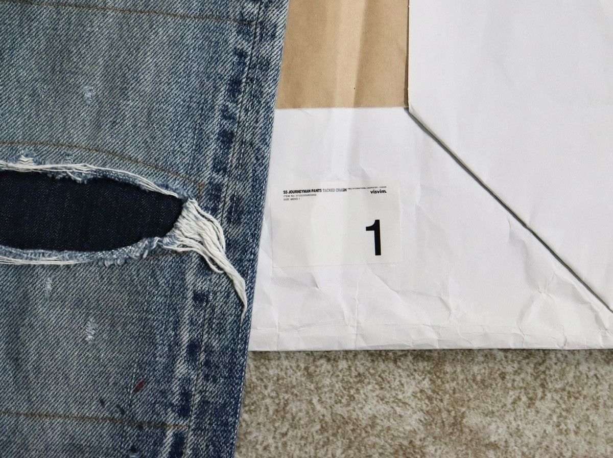 Visvim VISVIM JOURNEYMAN PANTS TACKED CRASH JM Jean Size US 32 / EU 48 - 6 Thumbnail
