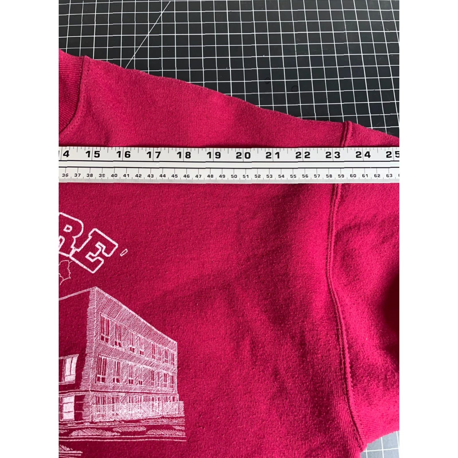 Fruit Of The Loom VINTAGE Fruit of the Loom Sweatshirt St. Louis 90s Laboure High School Alumni XL Dark Red Crew Neck Long Sleeve Graphic Print Men Adults Size US XL / EU 56 / 4 - 7 Thumbnail