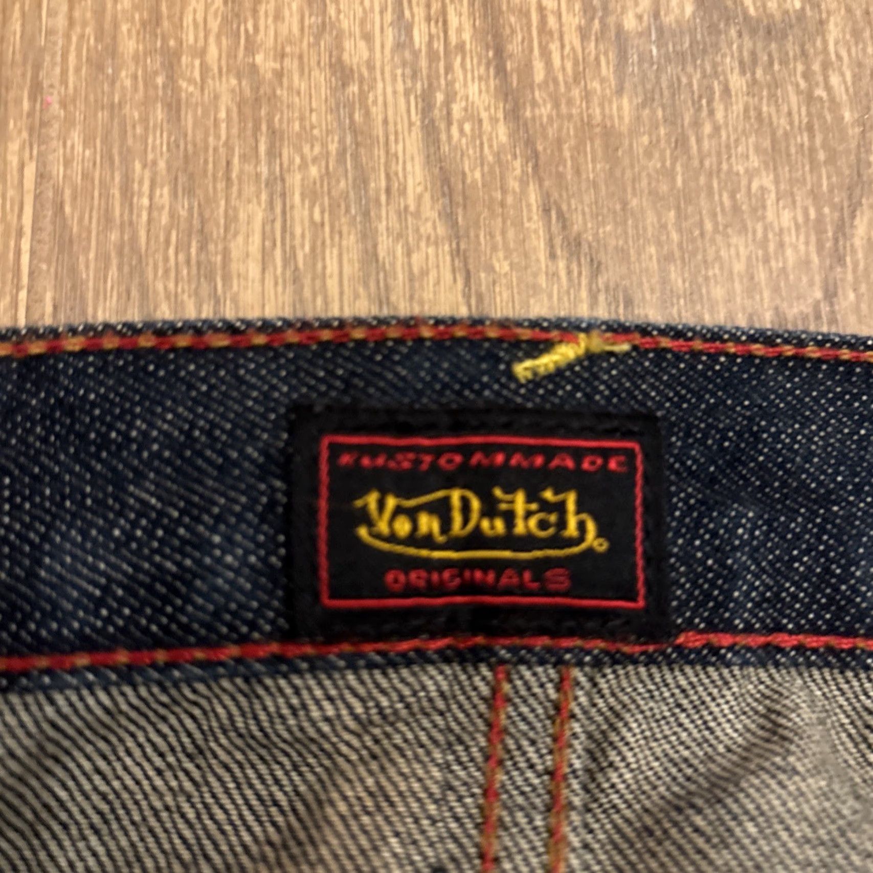 Von Dutch VINTAGE Von Dutch Jeans Bootcut Wide-Leg 40 Men Regular 33in Blue Y2K Avant Garde Vente? (remove extraneous) Size US 40 / EU 56 - 2 Thumbnail