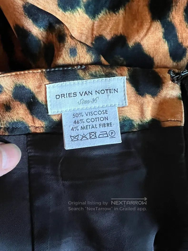 Dries Van Noten Dries Van Noten Leopard Print Midi Skirt Size 24" / US 00 / IT 34 - 5 Thumbnail