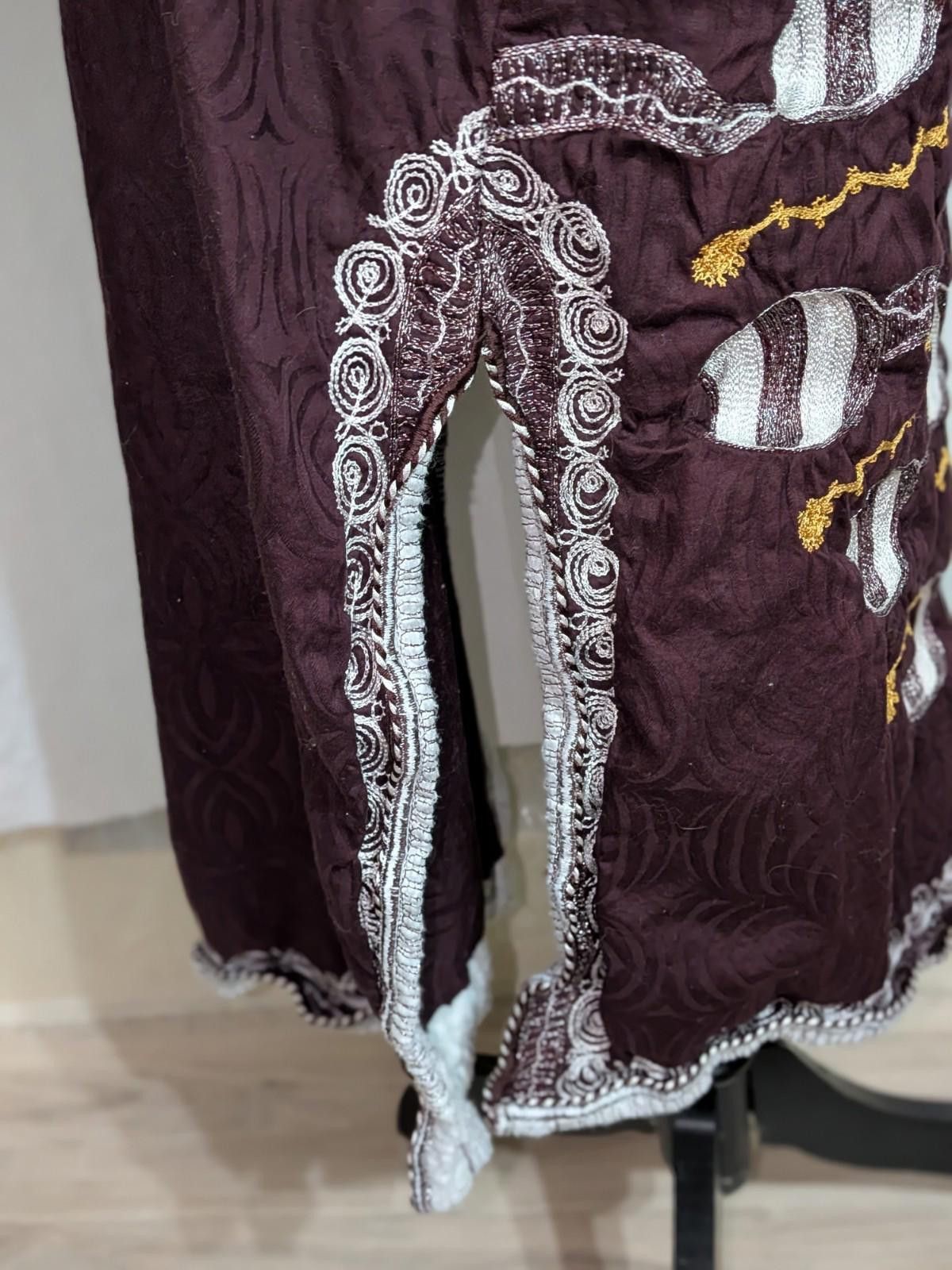 Handmade VTG Handmade Brown Tribal Embroidered Moo Moo Dress 3XL Size 3XL / US 20-22 - 5 Thumbnail