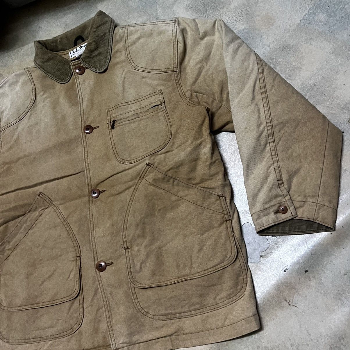 L.L. Bean Vintage LL Bean Work Wear Distressed Jacket Size US M / EU 48-50 / 2 - 2 Thumbnail