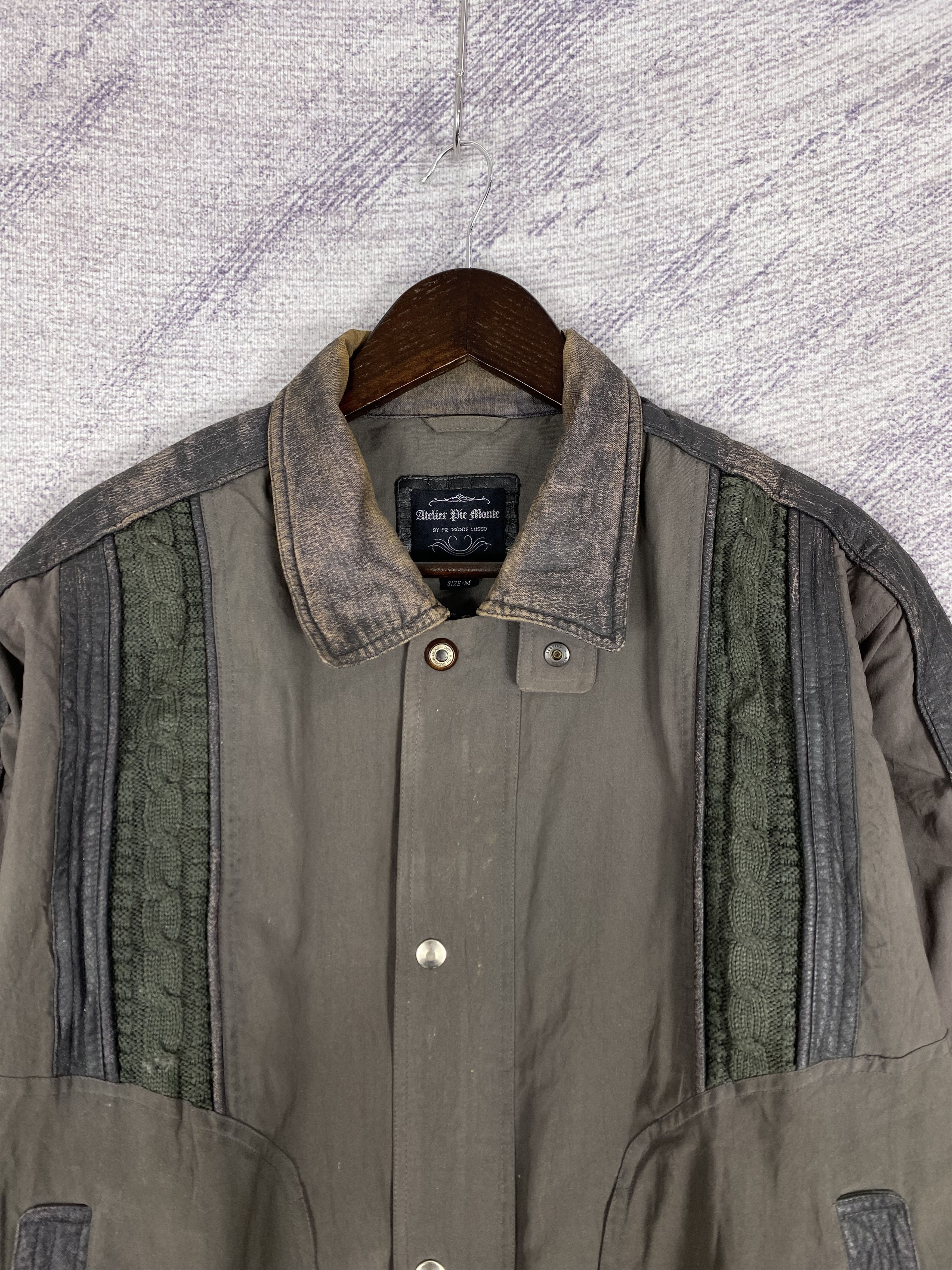 Japanese Brand Vintage Atelier Die Monte Zip Up Bomber Jacket Size US M / EU 48-50 / 2 - 2 Thumbnail