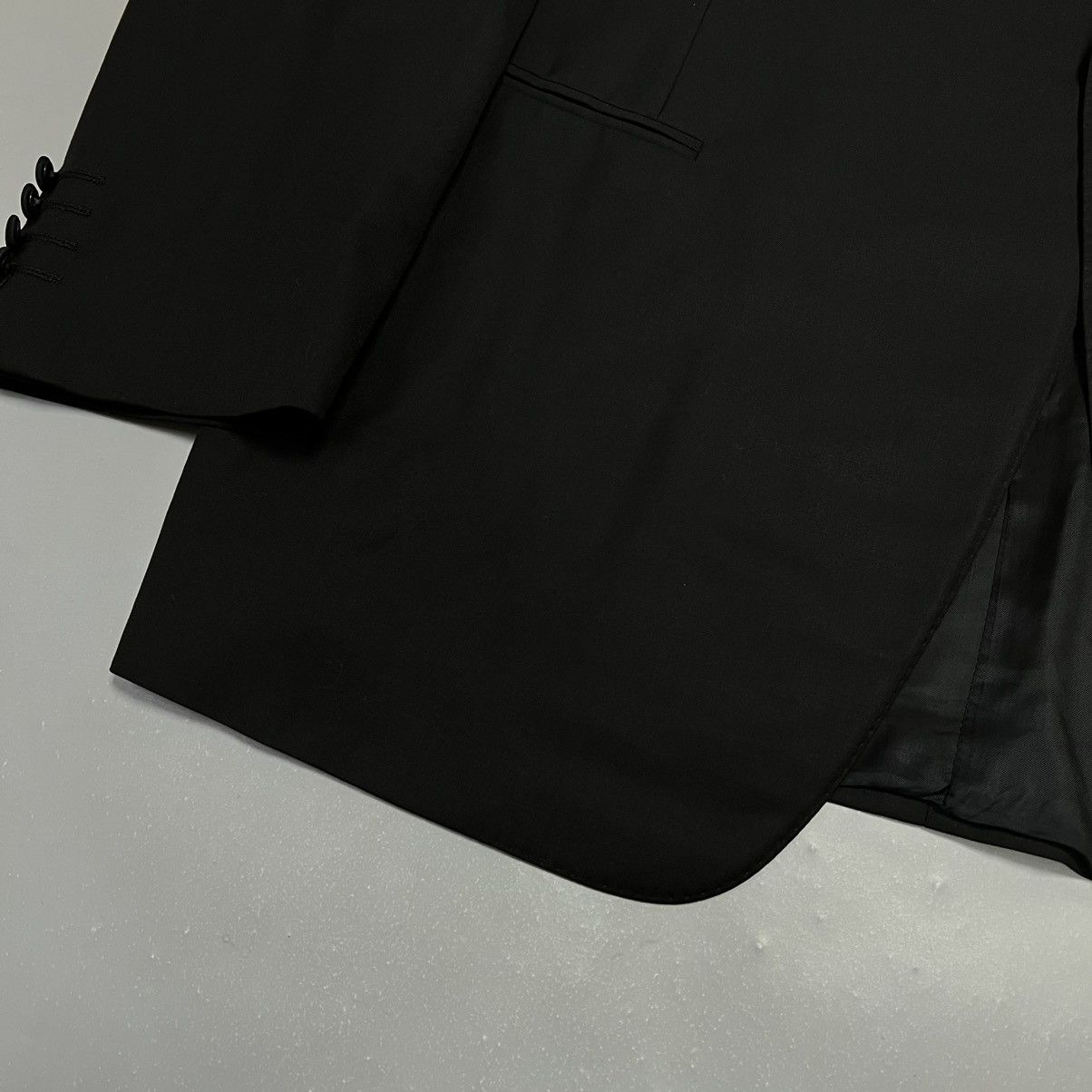 Canali Canali Suit Two Piece Suit Blazer one button + pants black Size 52L - 6 Thumbnail