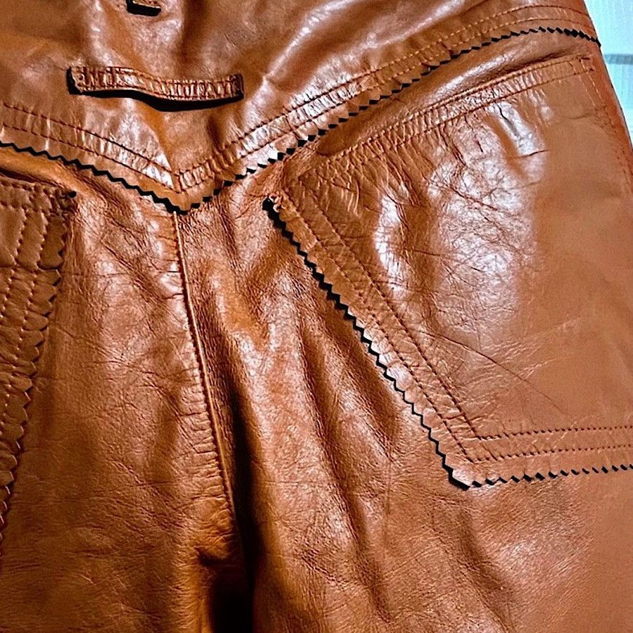 Jean Paul Gaultier Authentic Jean Paul Gaultier Leather Pants Size US 30 / EU 46 - 4 Thumbnail