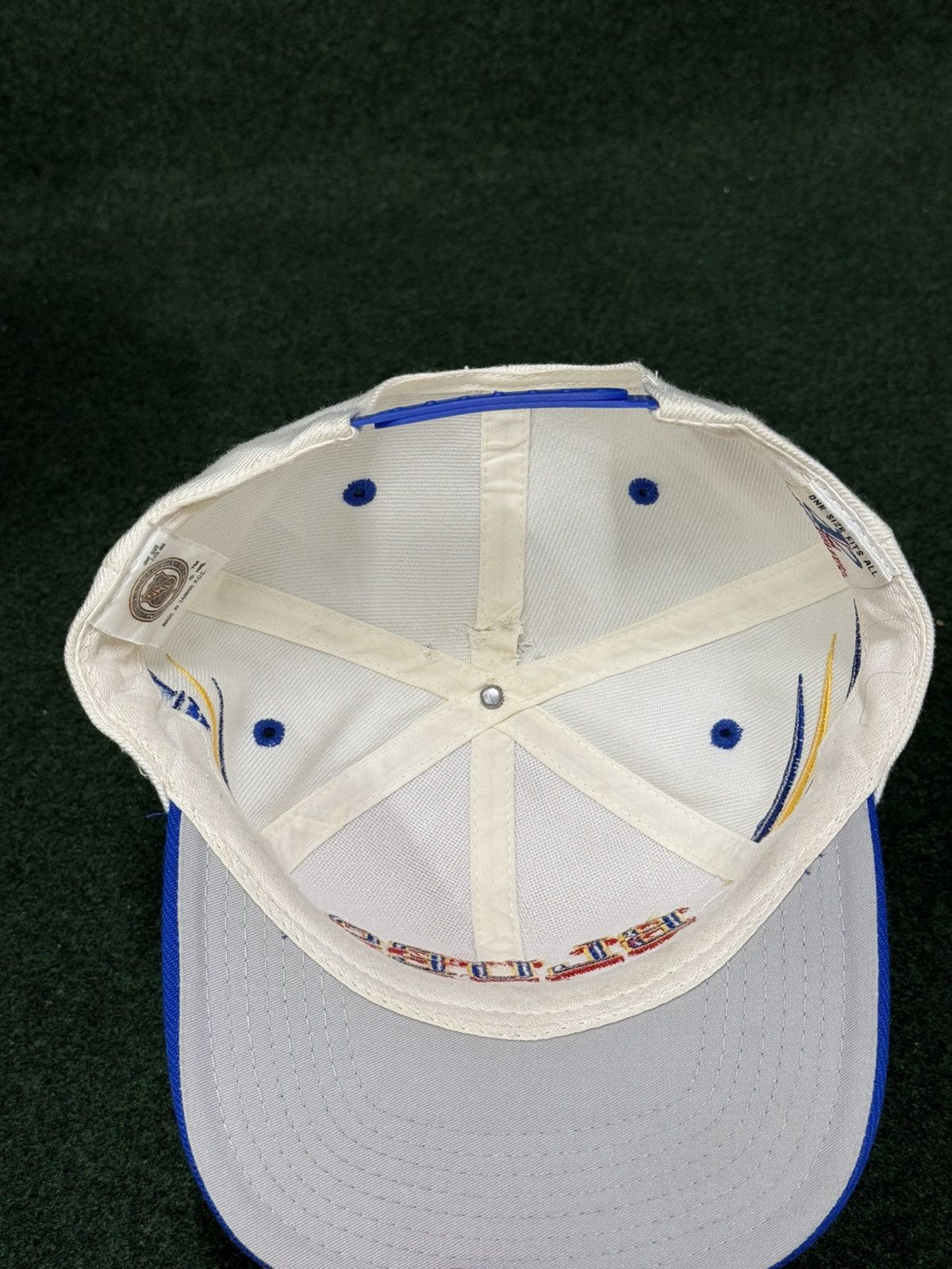 Logo Athletic Vintage St Louis Blues Diamond Cut Snapback Hat Size ONE SIZE - 4 Thumbnail