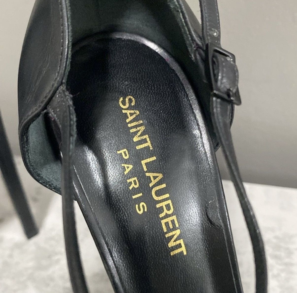Saint Laurent Paris Saint Laurent | Studded Janis T-Strap | EUC | Hedi Slimane Size US 7.5 / IT 37.5 - 6 Thumbnail