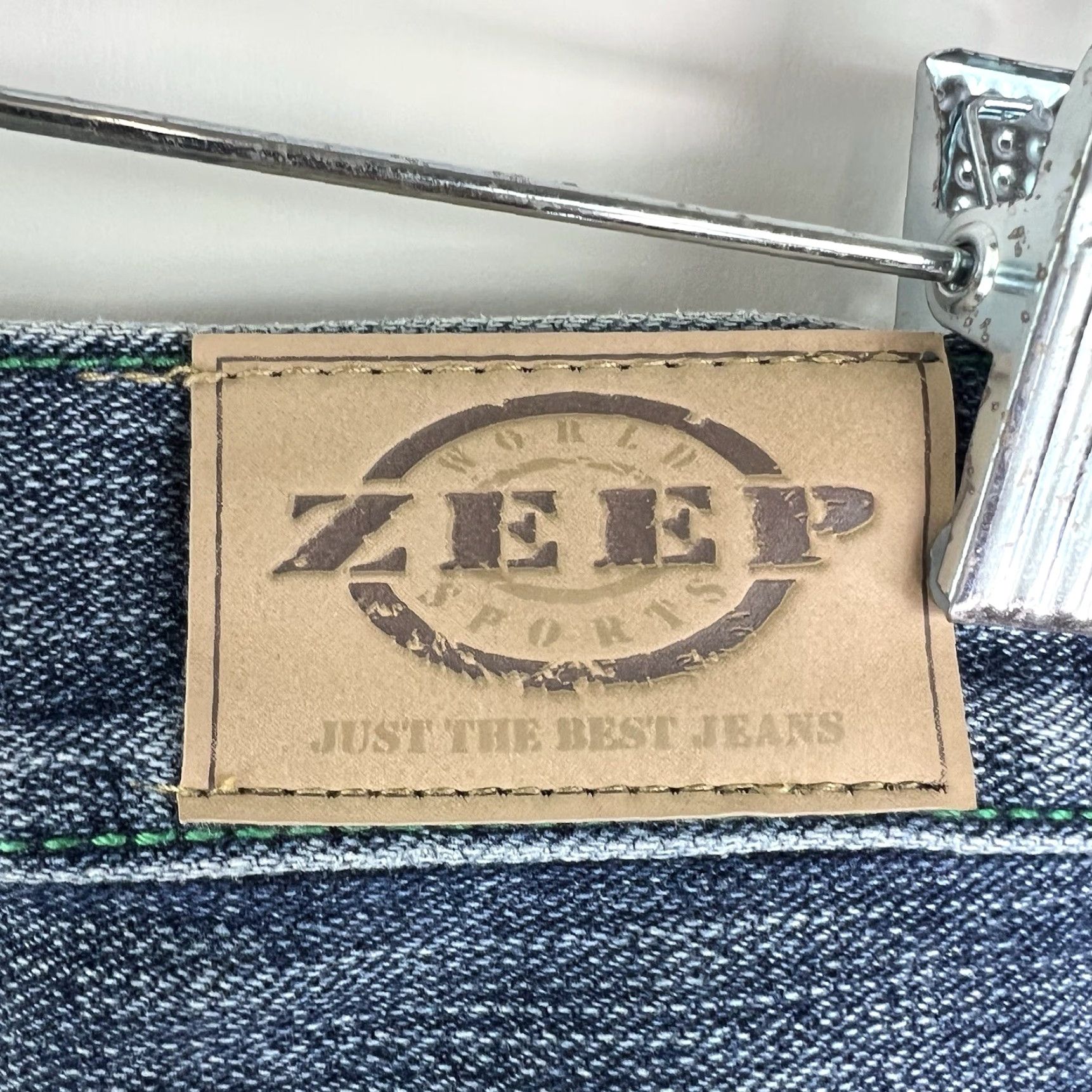 Denime VINTAGE ZEEP Denim Shorts Mens Size 50 Blue Bermuda 90s Grunge Size US 34 / EU 50 - 7 Thumbnail