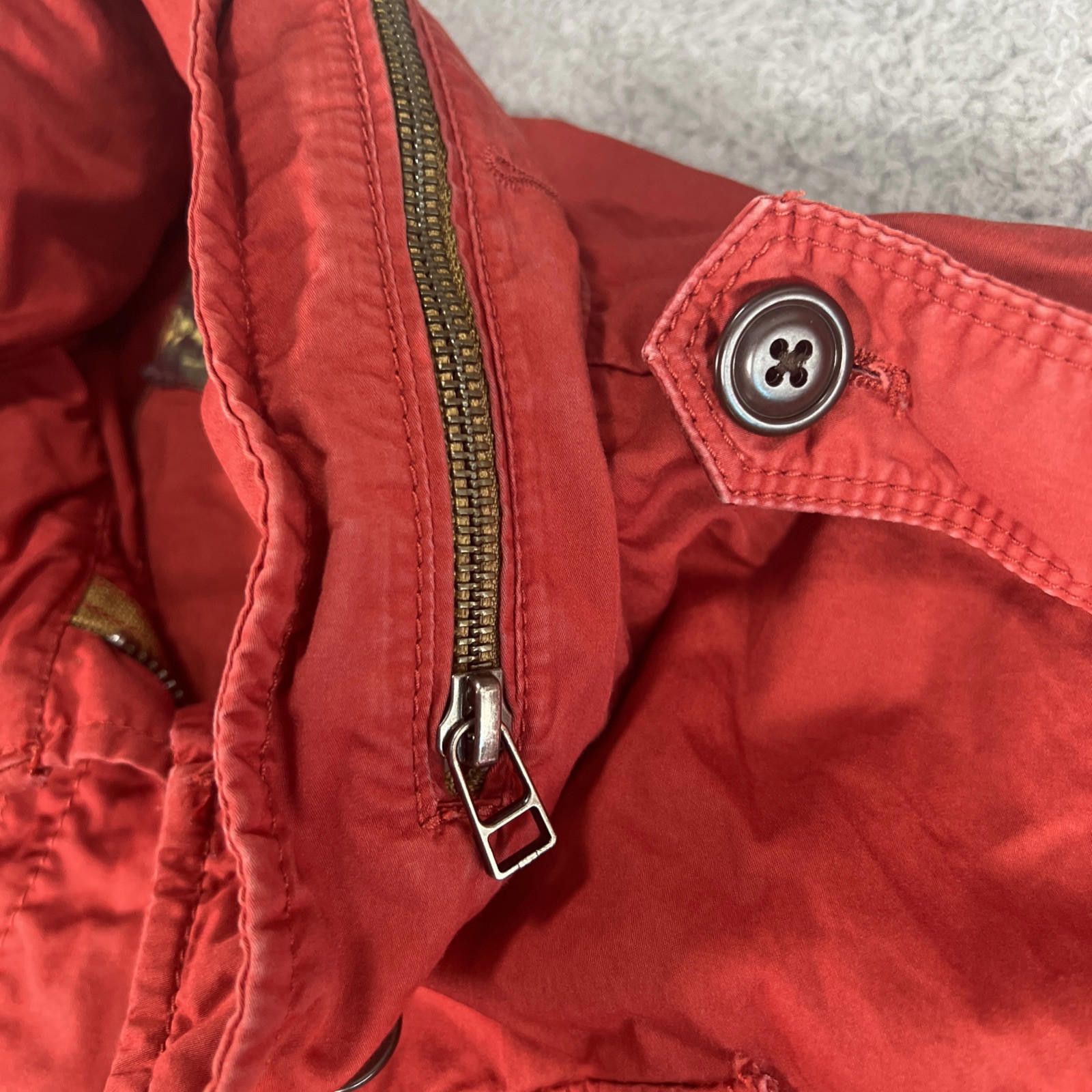 Eddie Bauer Eddie Bauer Hoodie Utility Jacket Women Small Red Pockets Size L / US 10 / IT 46 - 3 Thumbnail