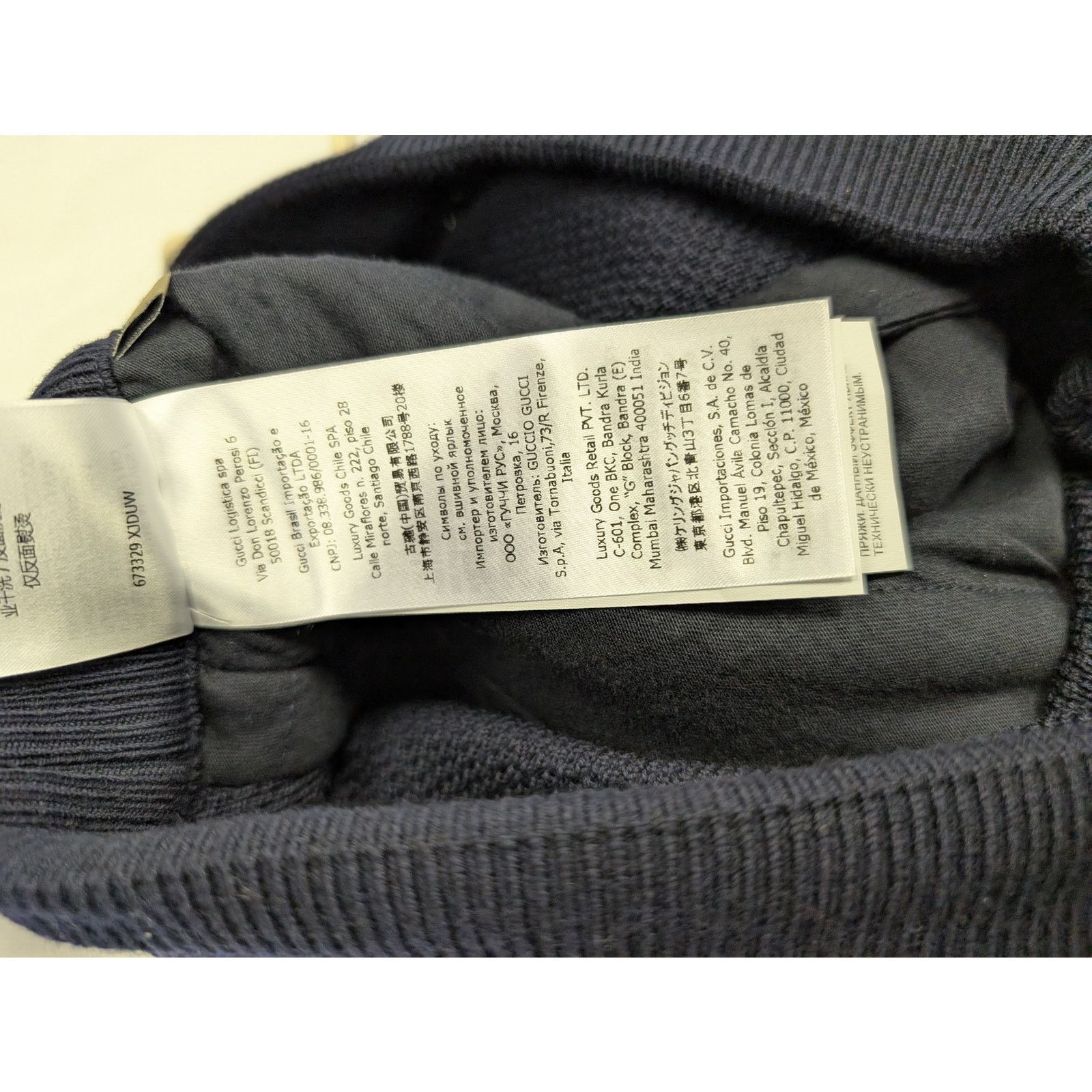 Gucci o1rshd1 GG Logo Sweatpants in Navy Size US 34 / EU 50 - 15 Thumbnail