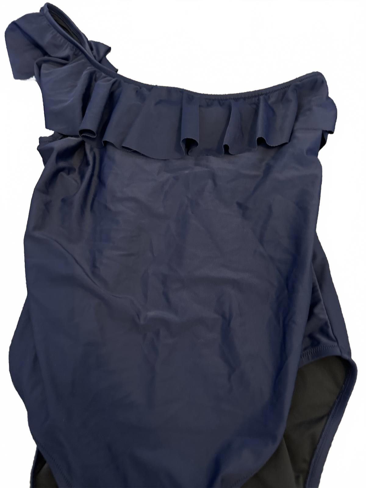 J.Crew J.Crew One-Shoulder Ruffled One-Piece Swimsuit - XL Size ONE SIZE - 2 Thumbnail