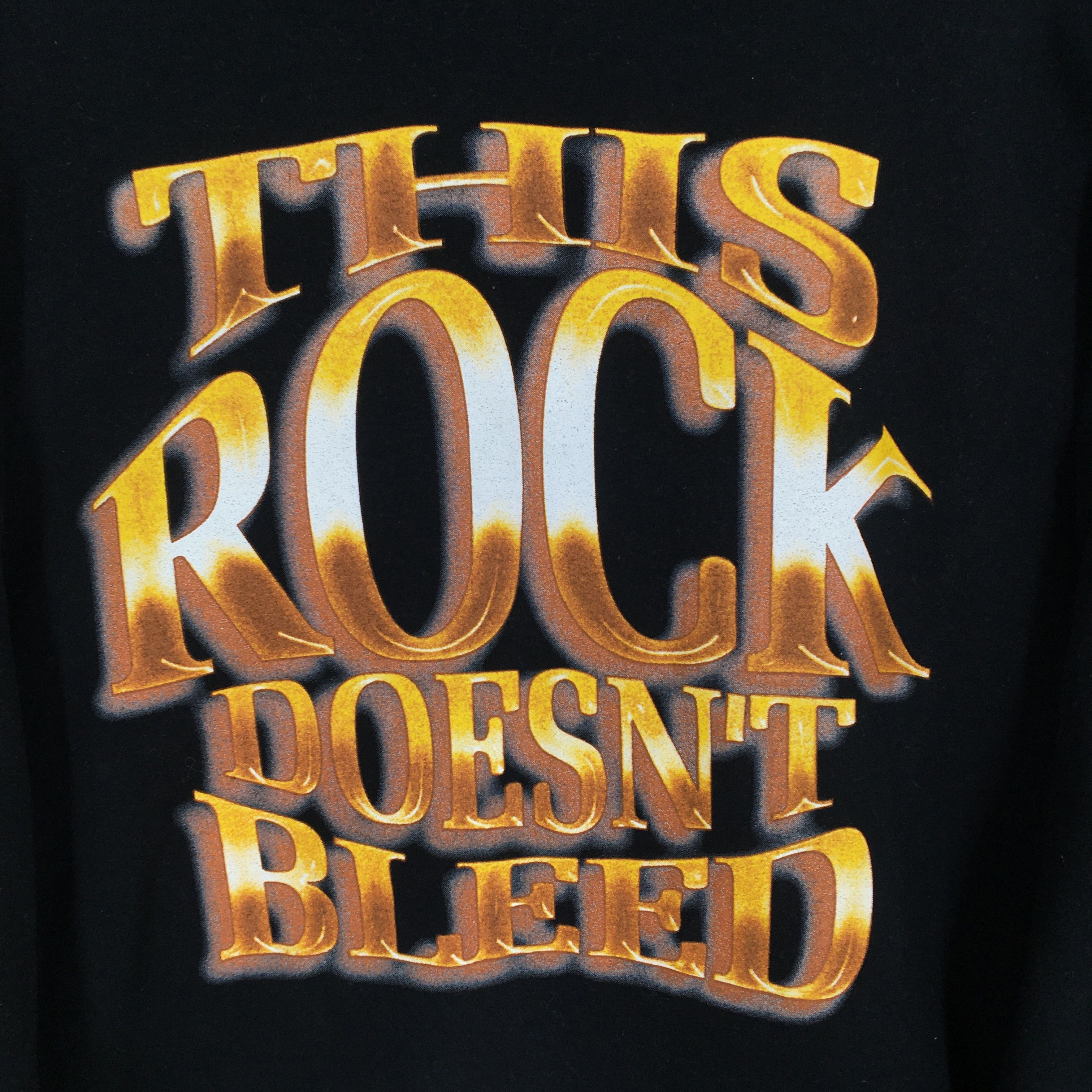 Vintage × WWE × WWF Vintage 90's WWE The Rock Dwayne Black T Shirt Medium Size US M / EU 48-50 / 2 - 10 Thumbnail