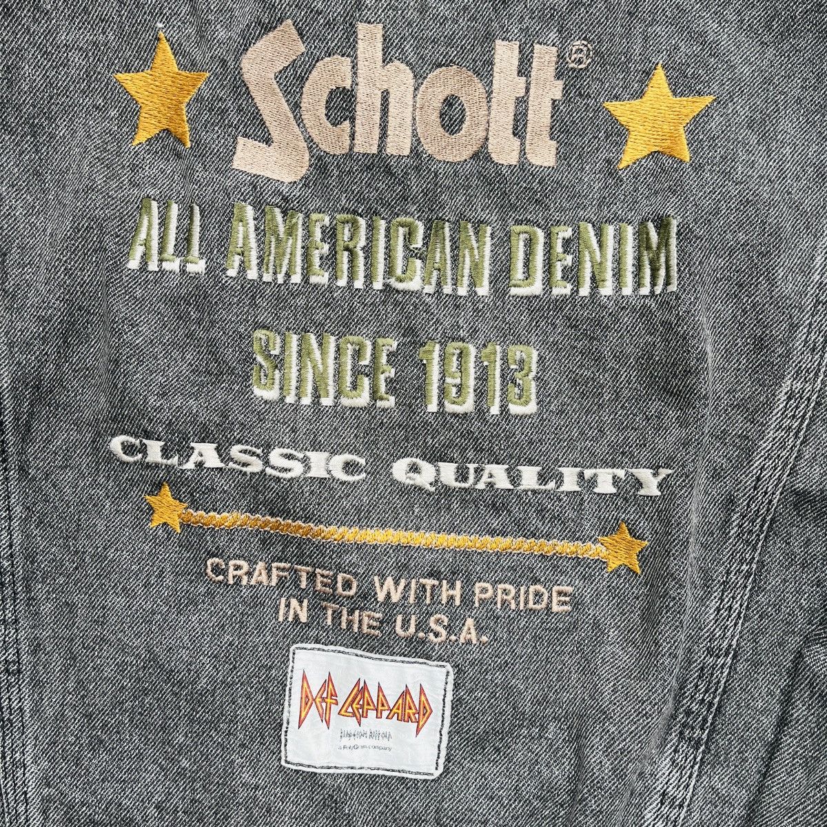 Def Leppard RARE VINTAGE SCHOTT X DEF LEPPARD DENIM TRUCKER JACKET 1979 Size US M / EU 48-50 / 2 - 15 Thumbnail