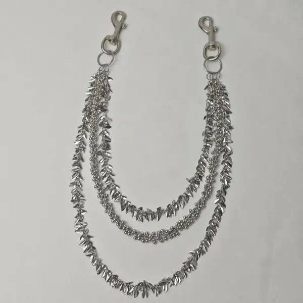 VIBE Copper Leaf Round Bead Pants Chain Size ONE SIZE - 7 Thumbnail