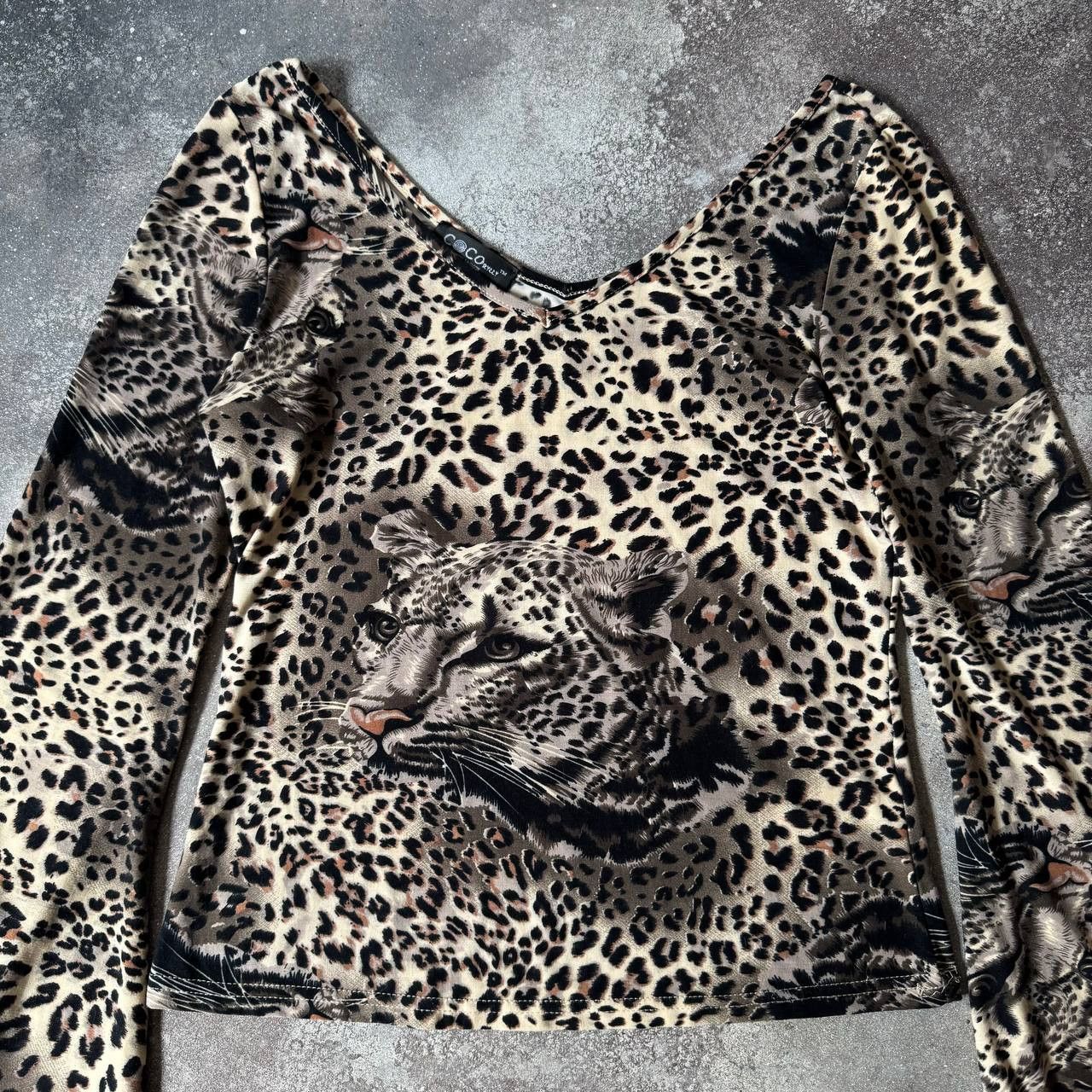 20471120 × If Six Was Nine × Japanese Brand Amazing Leopard Print Vintage Long Sleeve Top Size M / US 6-8 / IT 42-44 - 3 Thumbnail