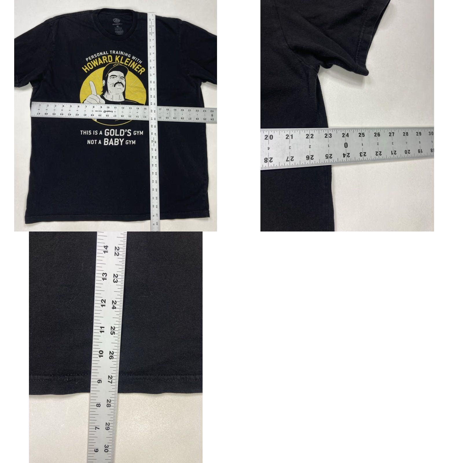 Vintage VINTAGE Gold's Gym Graphic T-shirt Men XL Black Logo Crew Neck Short Sleeve Disney? Size US XL / EU 56 / 4 - 8 Thumbnail