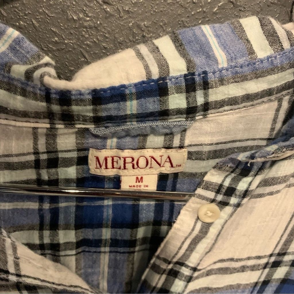 Merona Women’s Merona Button Down Shirt Size L / US 10 / IT 46 - 3 Thumbnail