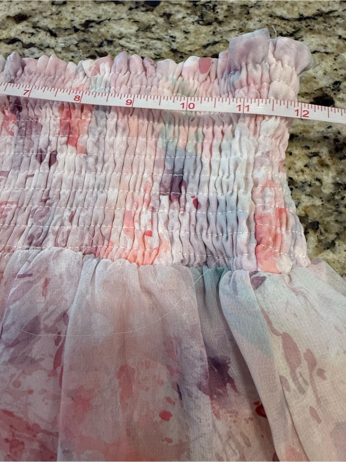 Manifattura Ceccarelli CEC pastel abstract floral shorts smocked pull on waist SM Size 28" / US 6 / IT 42 - 8 Thumbnail